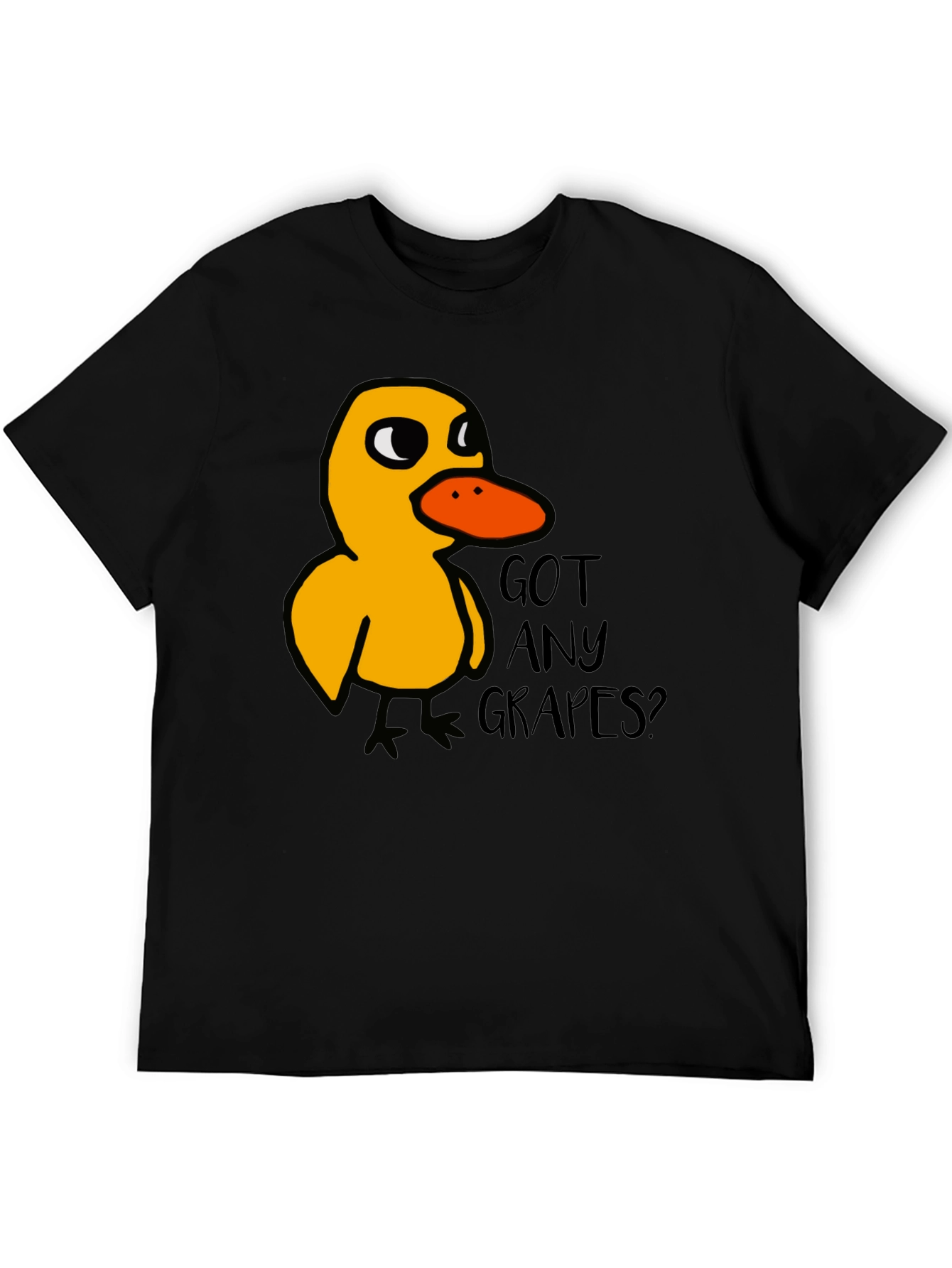 Black Got Any Grapes Duck T-Shirt Funny Meme Tee view 5