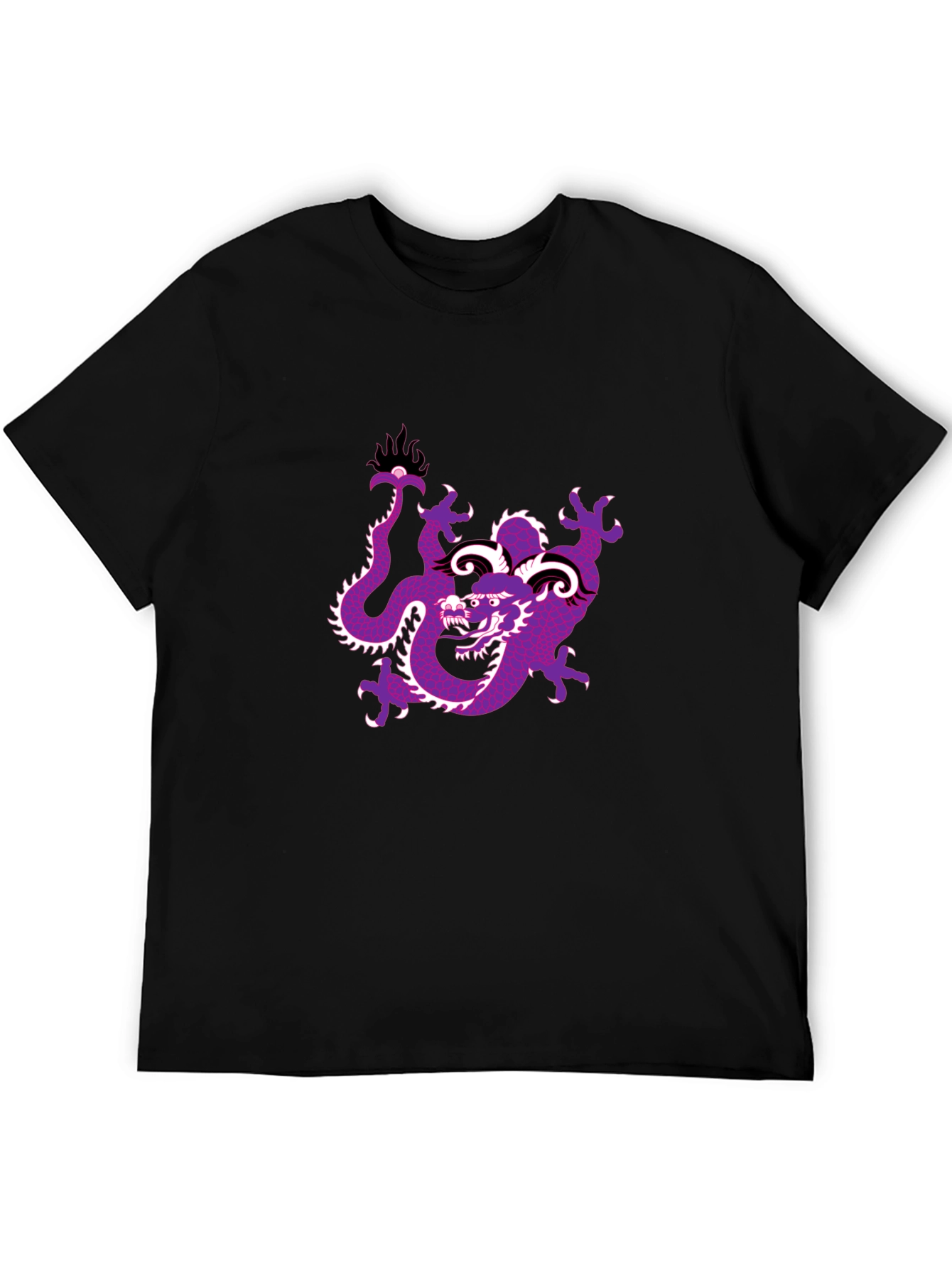 Black Dragon Graphic Tee - Black Cotton Blend view 5