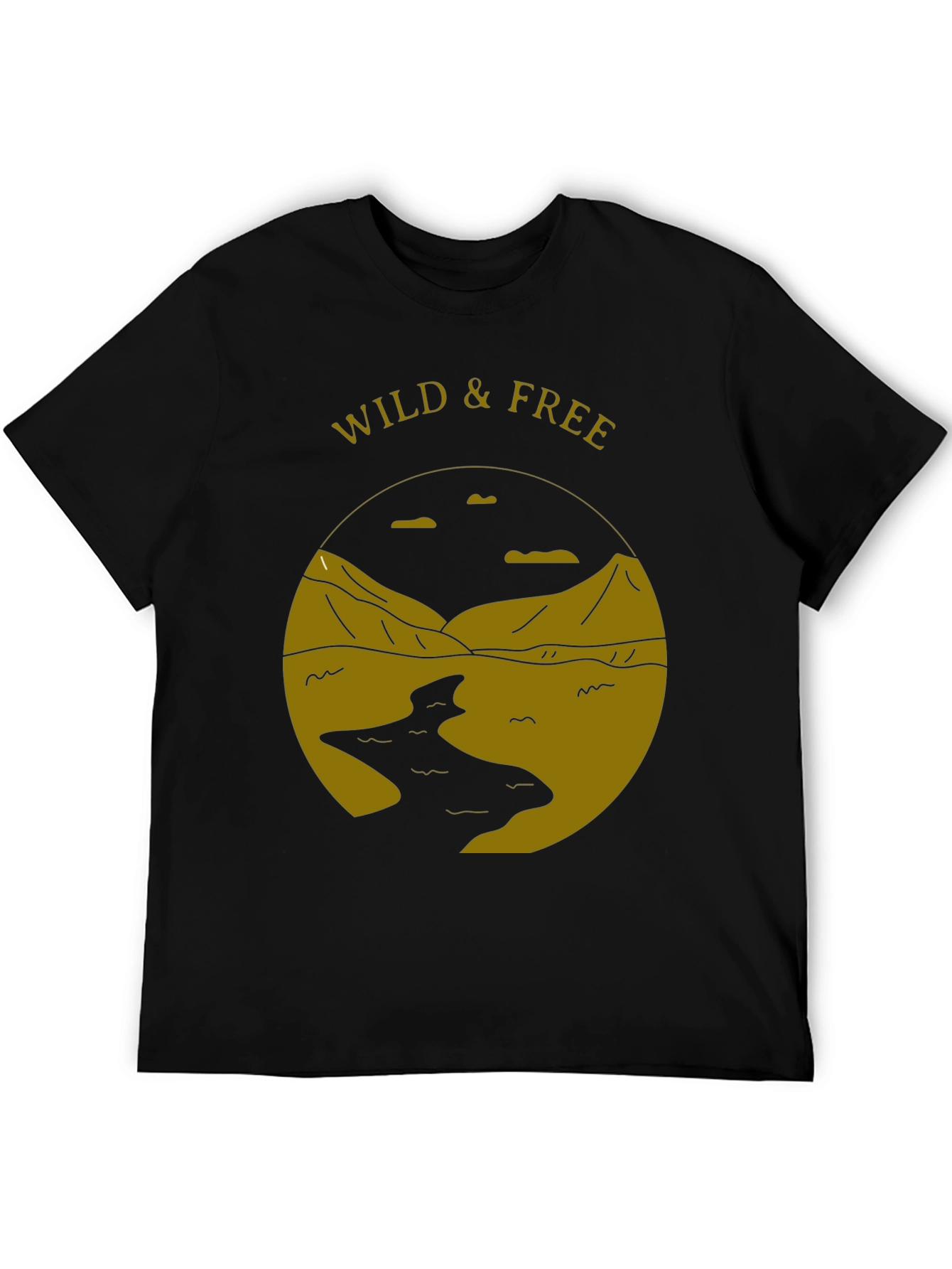 Black Wild & Free Graphic Tee - Black T-Shirt view 5