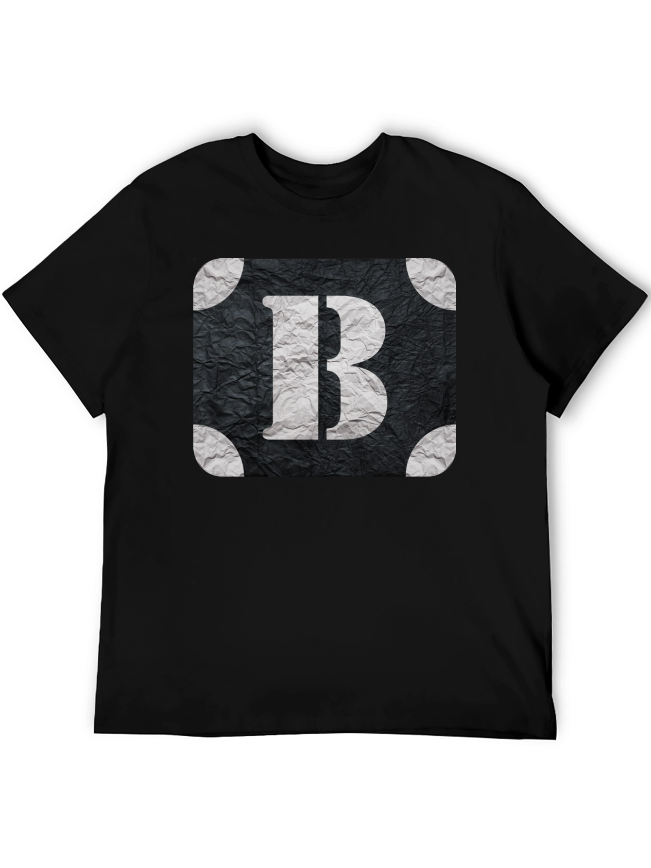 Black Letter B Graphic T-Shirt - Stylish Black Tee view 5