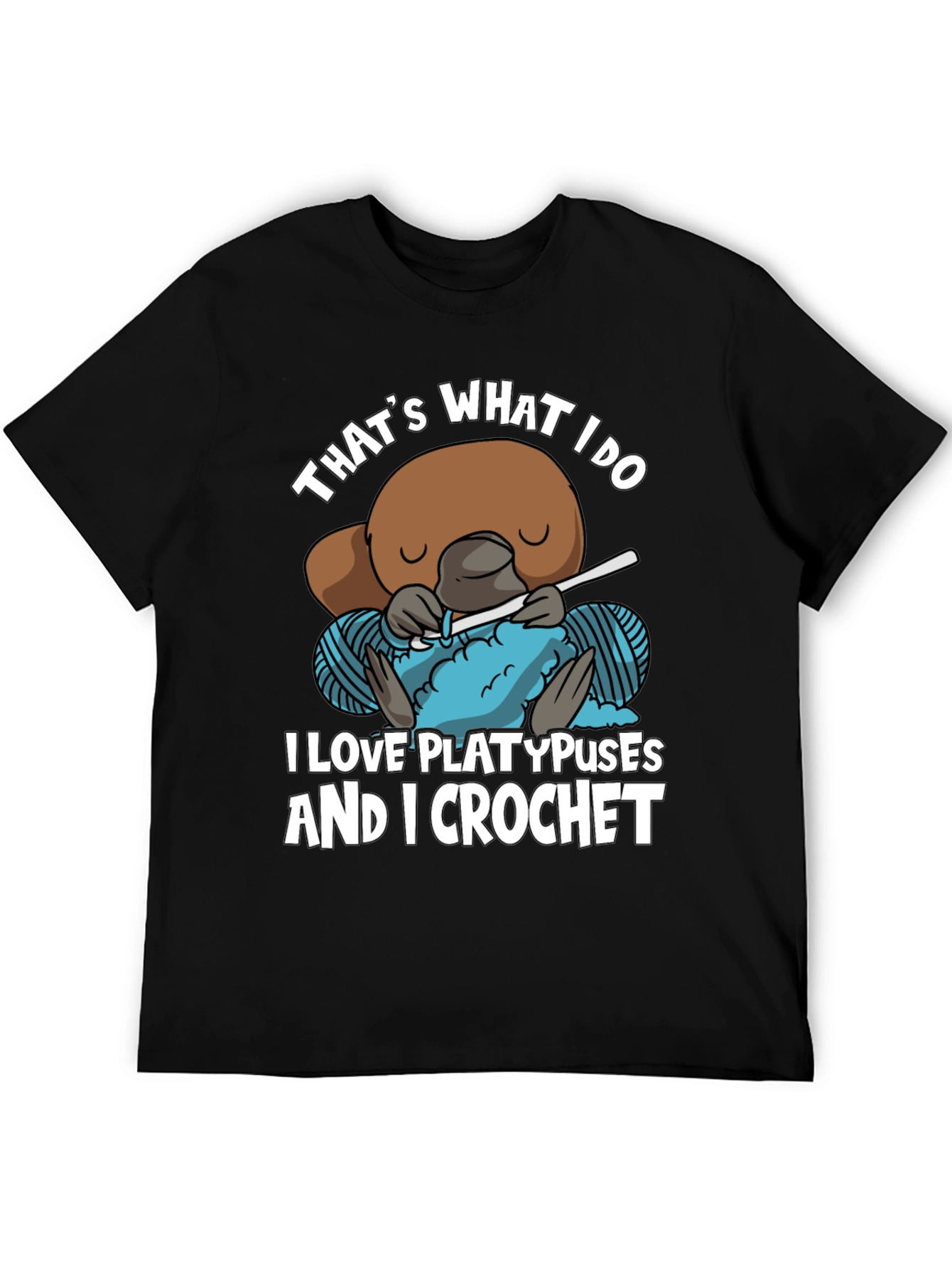 Black That's What I Do Platypus T-Shirt view 5