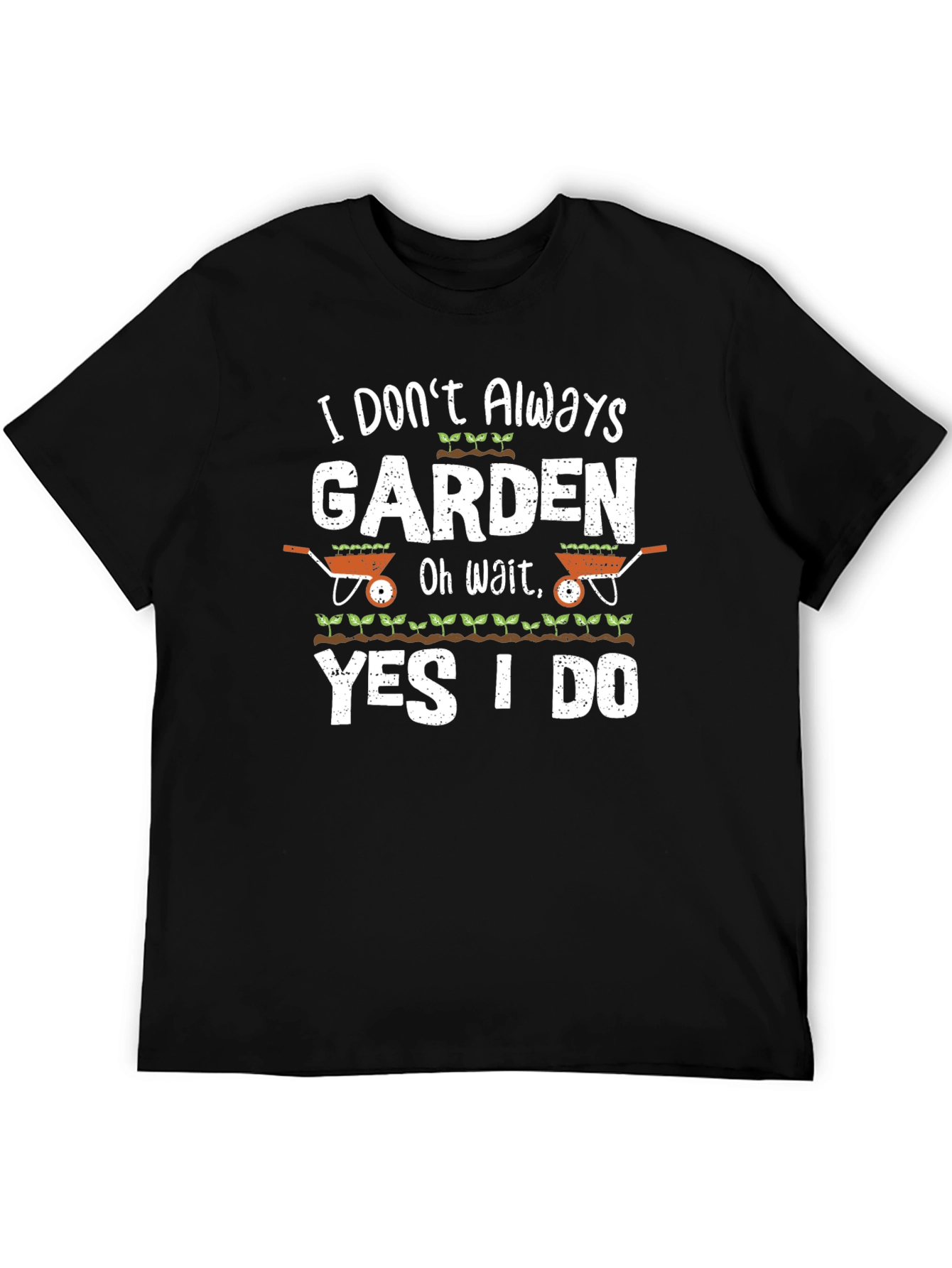 Black Gardening T-Shirt - Funny Gardener Gift view 5
