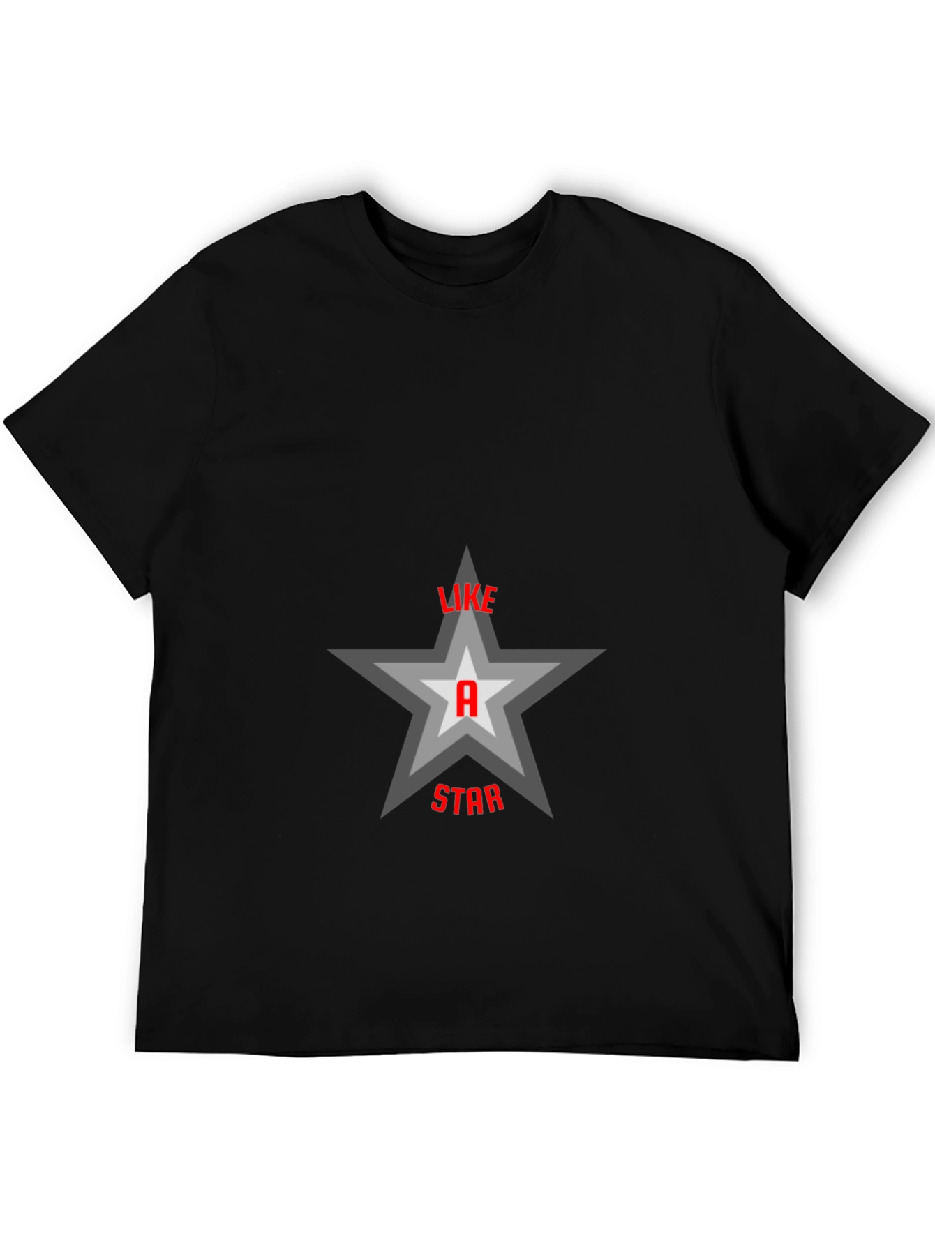 Black Like a Star Graphic T-Shirt - Black view 5