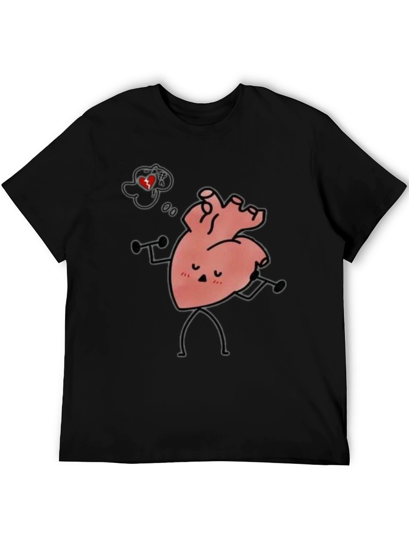 Black Heart Workout Black Tee view 5