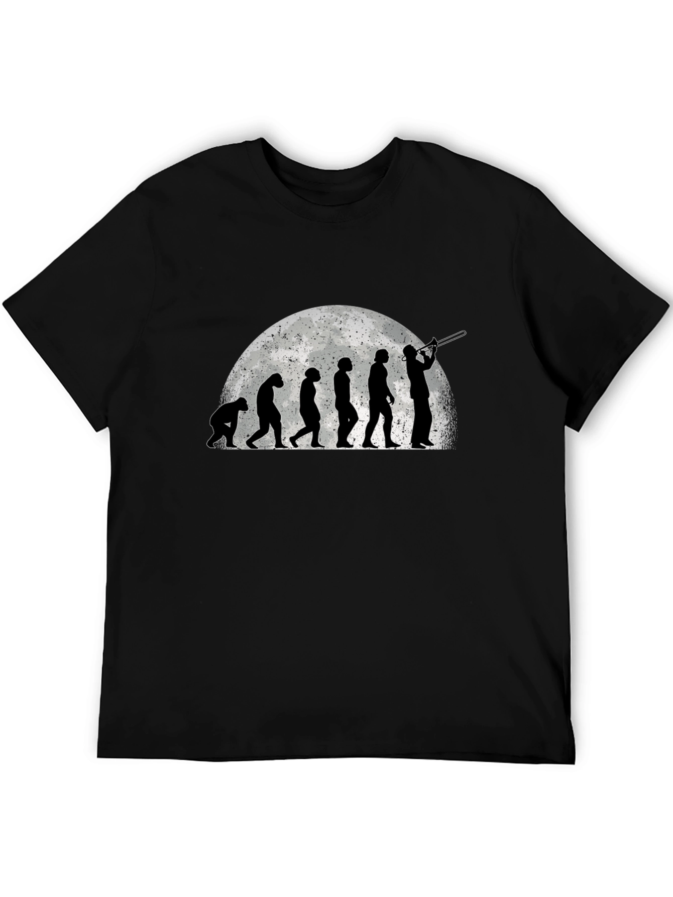 Black Trombone Evolution Black T-Shirt view 5