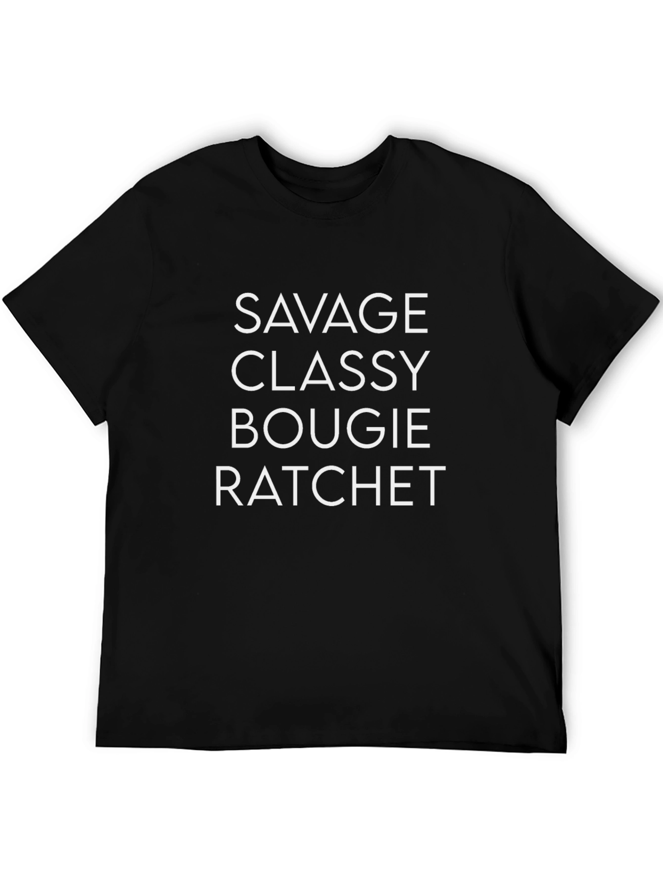Black Savage Classy Bougie Ratchet Graphic Tee - Black view 5