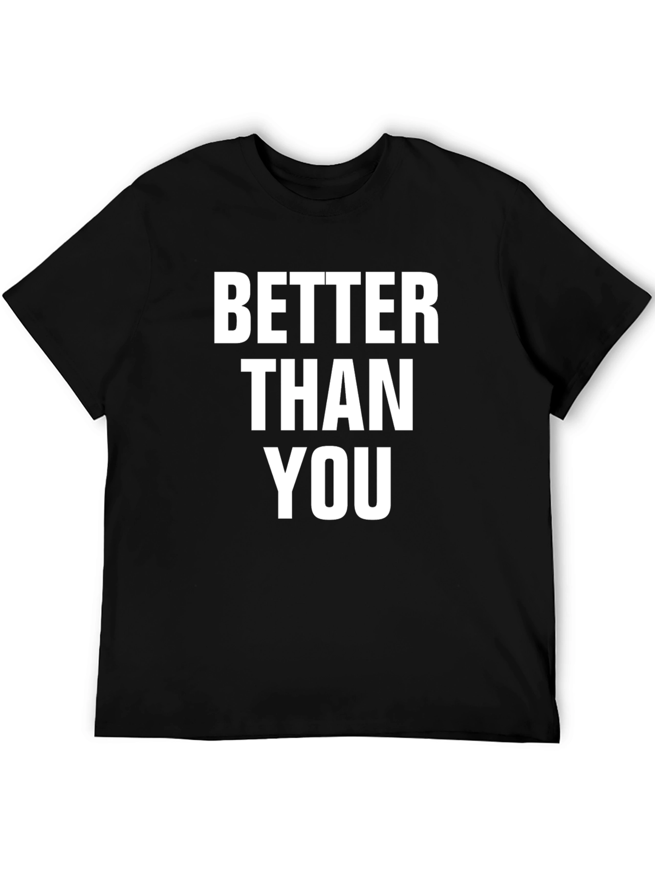 Black Better Than You Graphic Tee - Black Crew Neck view 5