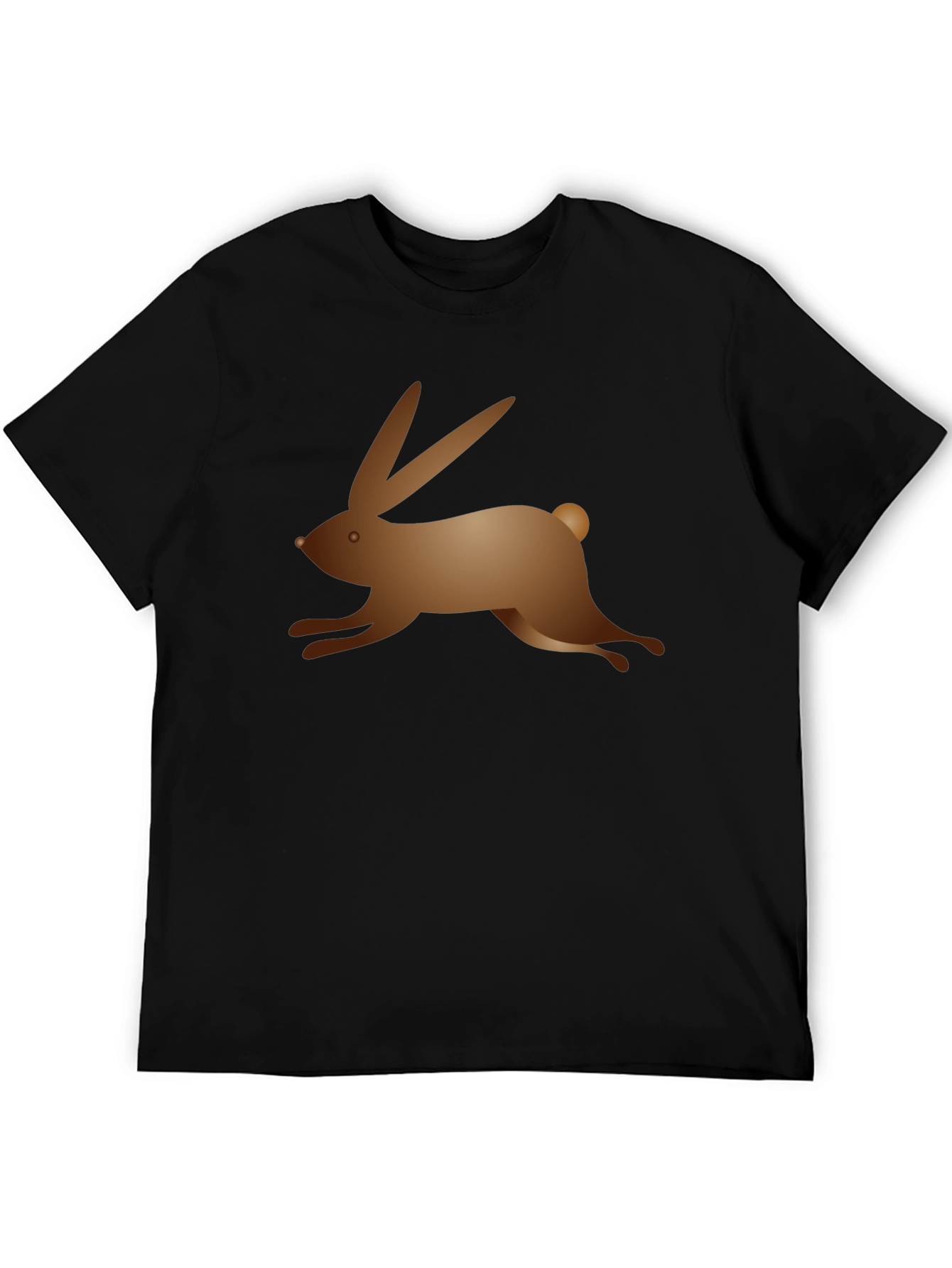 Black Black T-Shirt with Bunny Graphic view 5