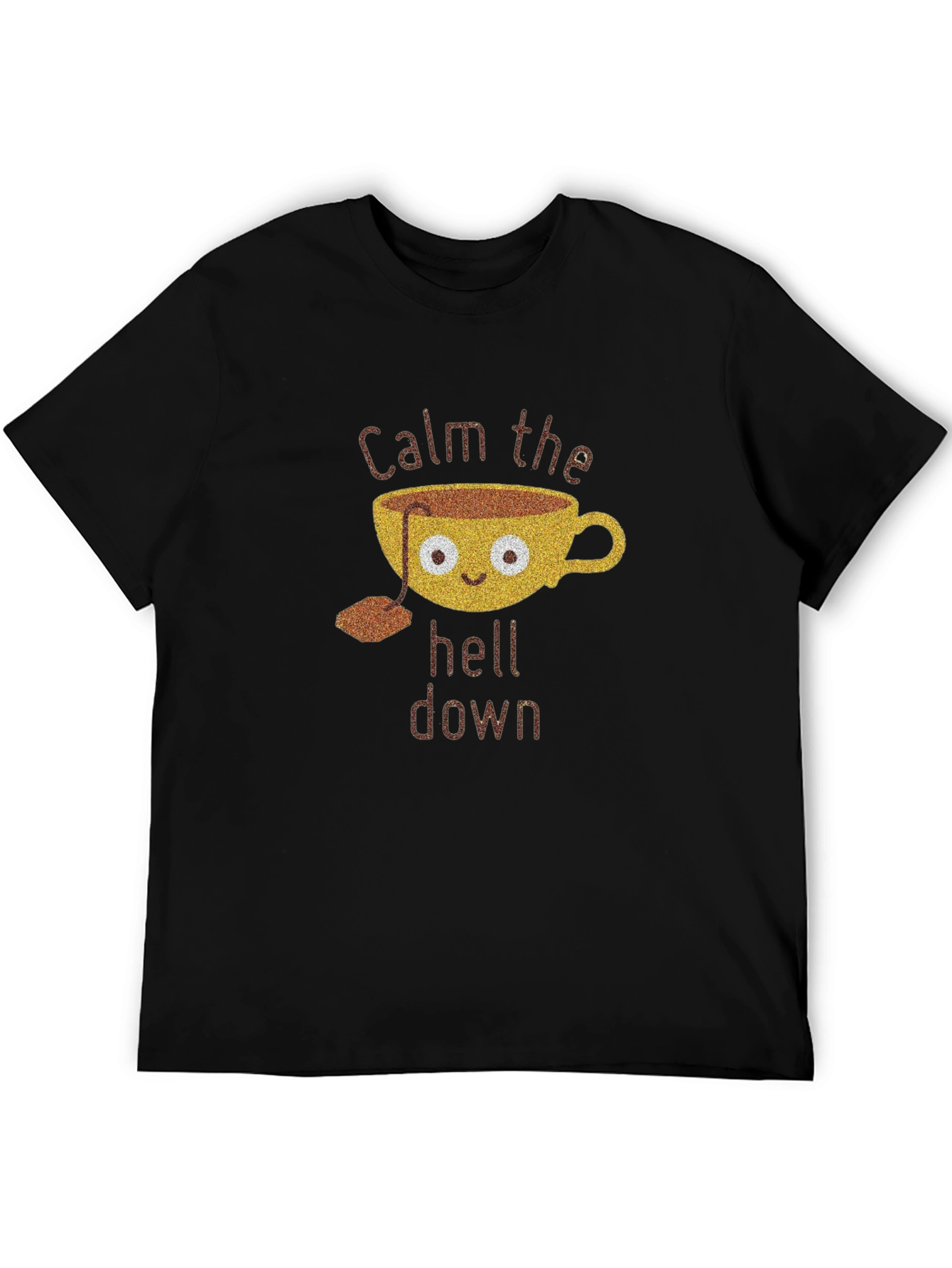 Black Calm the Hell Down Tee view 5