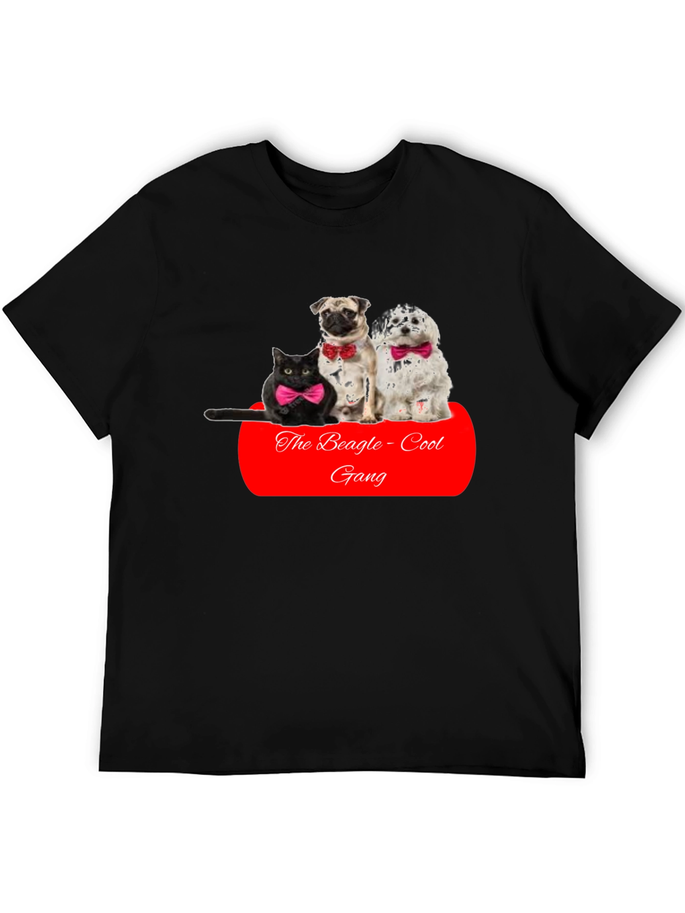 Black The Beagle-Cool Gang T-Shirt view 5