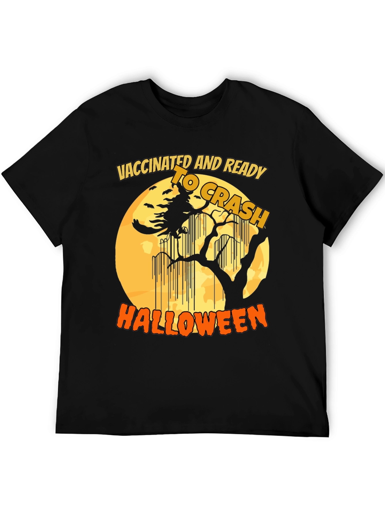 Vaccinated and Ready to Crash Halloween T-Shirt - 5