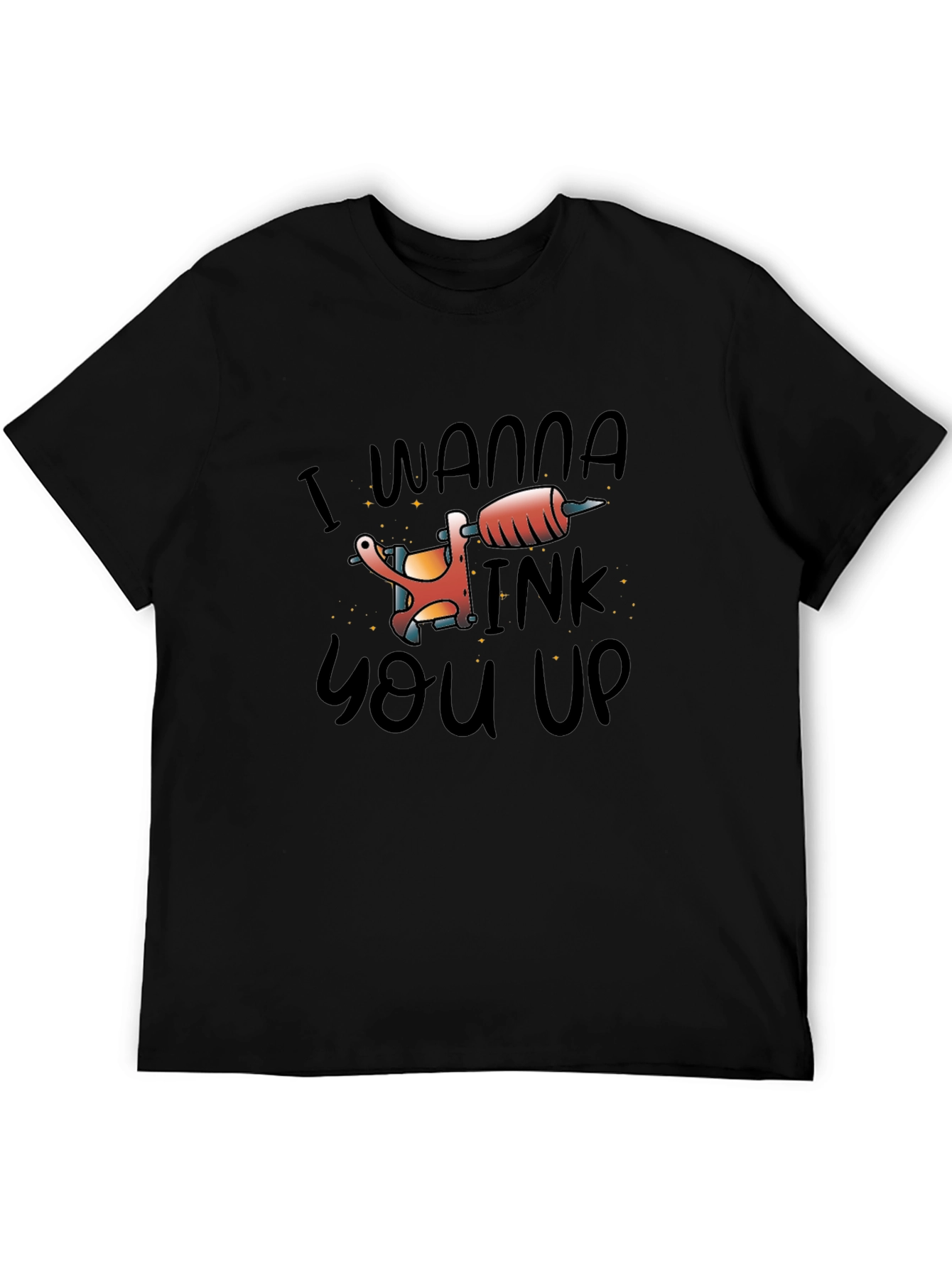 Black I Wanna Ink You Up Tattoo T-Shirt view 5