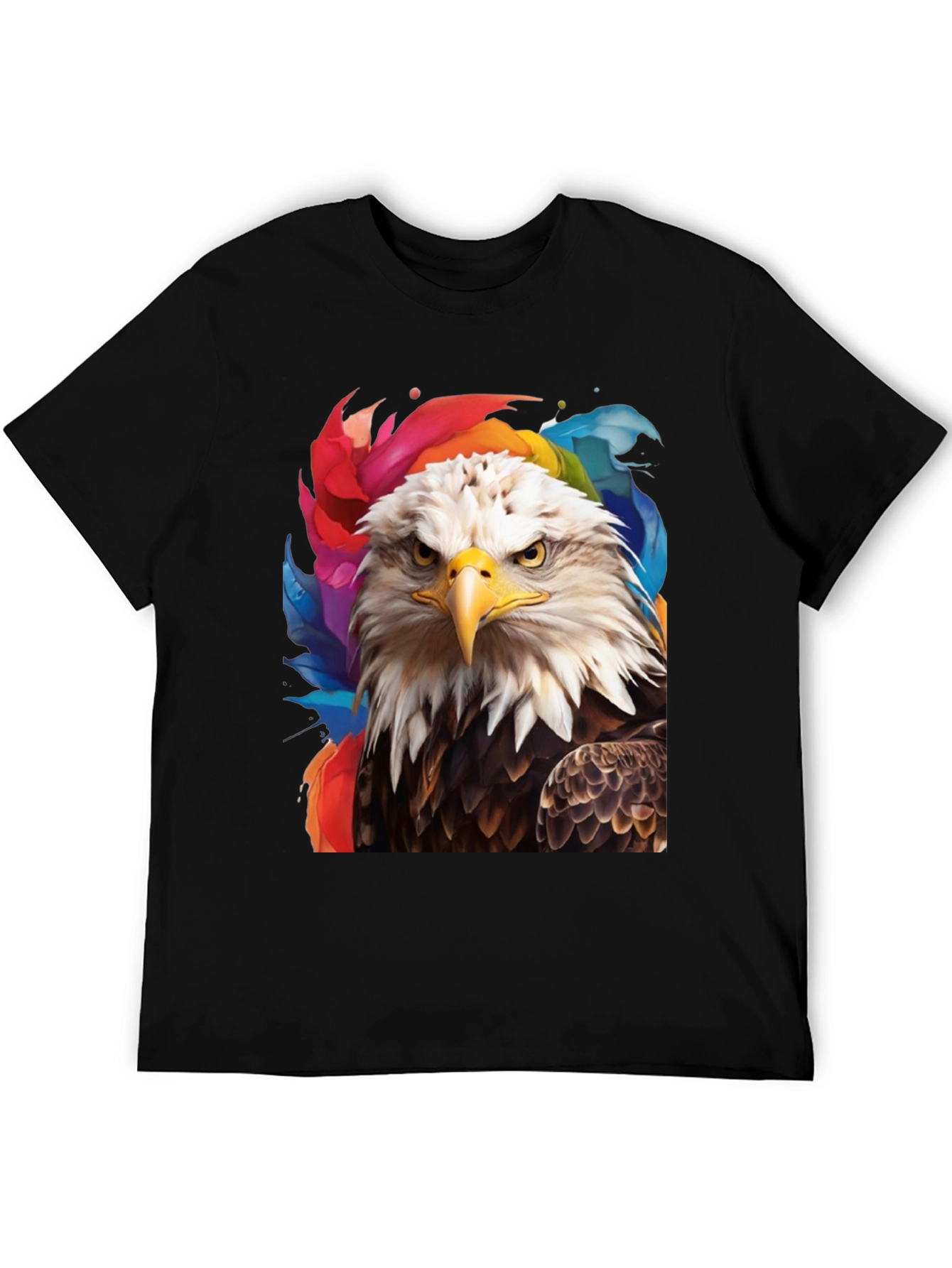 Black Bald Eagle Graphic Tee - Patriotic Style view 5