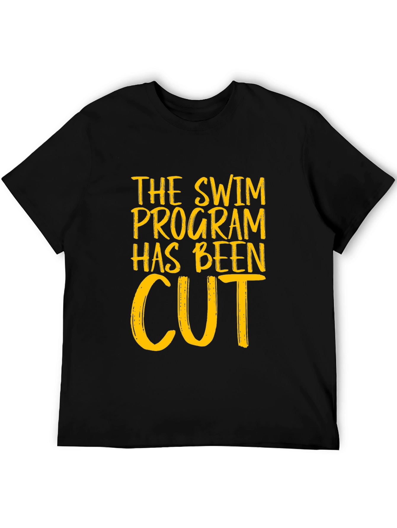 Black Swim Program Cut T-Shirt view 5