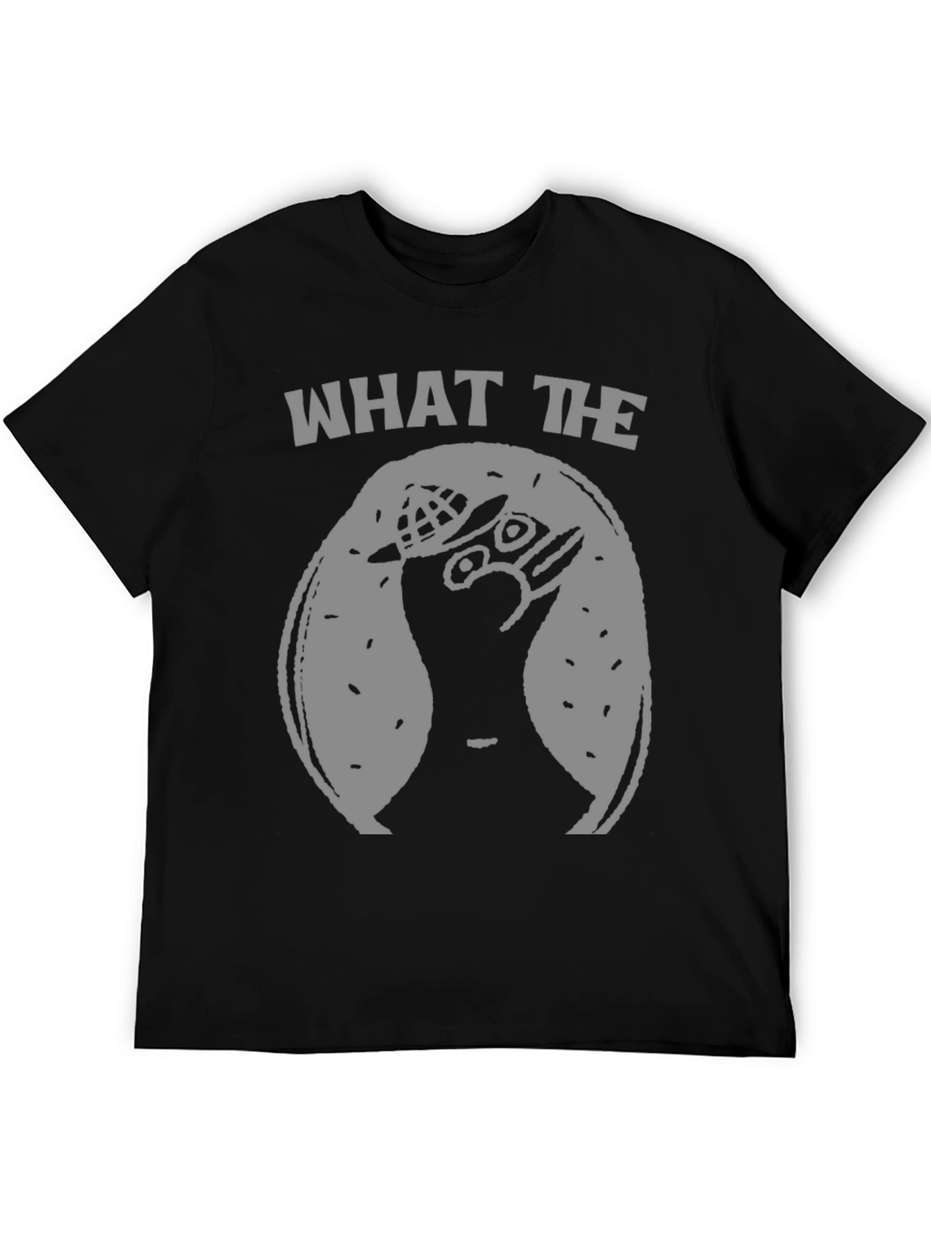 Black What The Meme T-Shirt - Funny Graphic Tee view 5