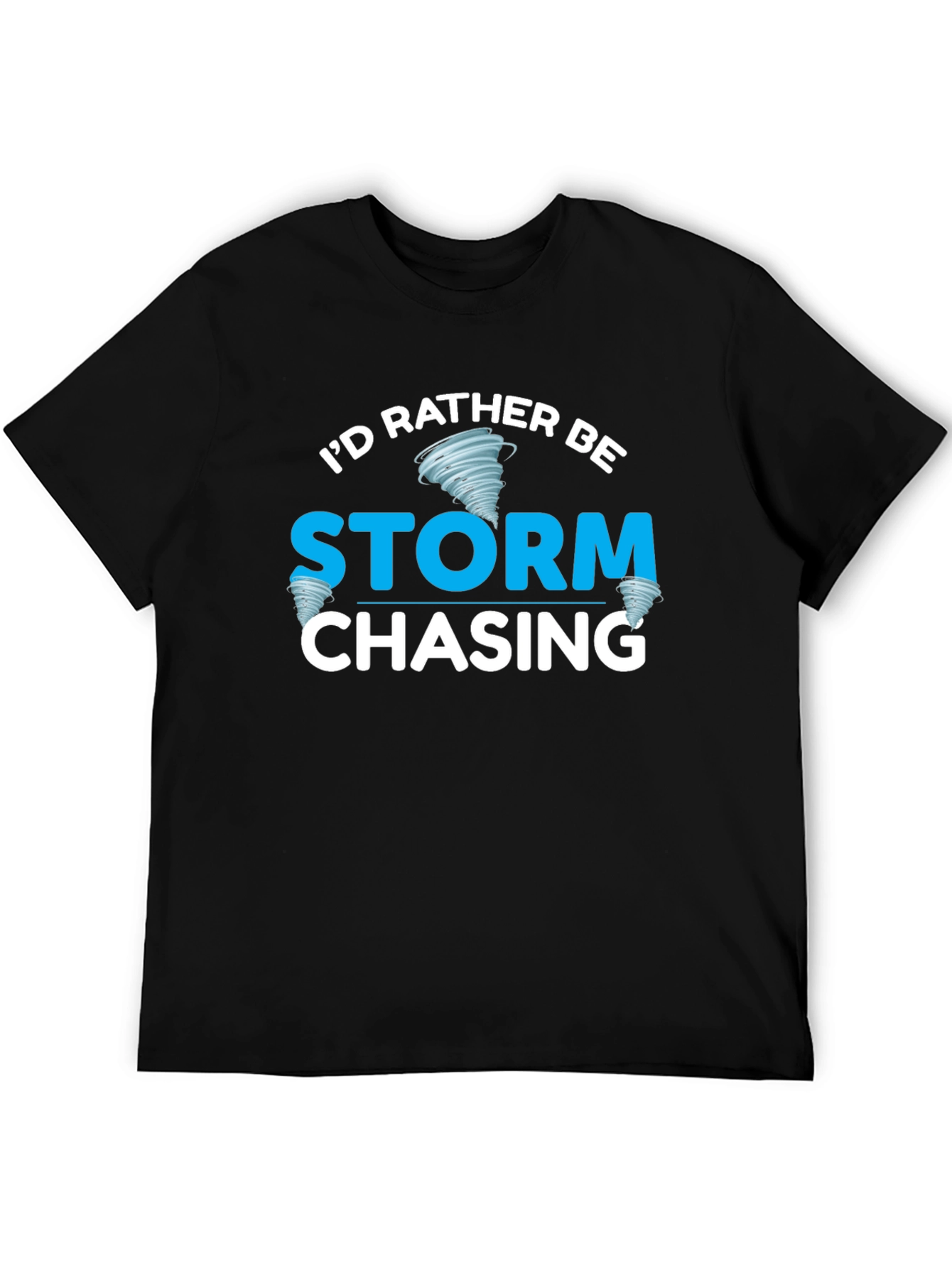 Black Storm Chaser Graphic Tee - Weather Enthusiast Shirt view 5