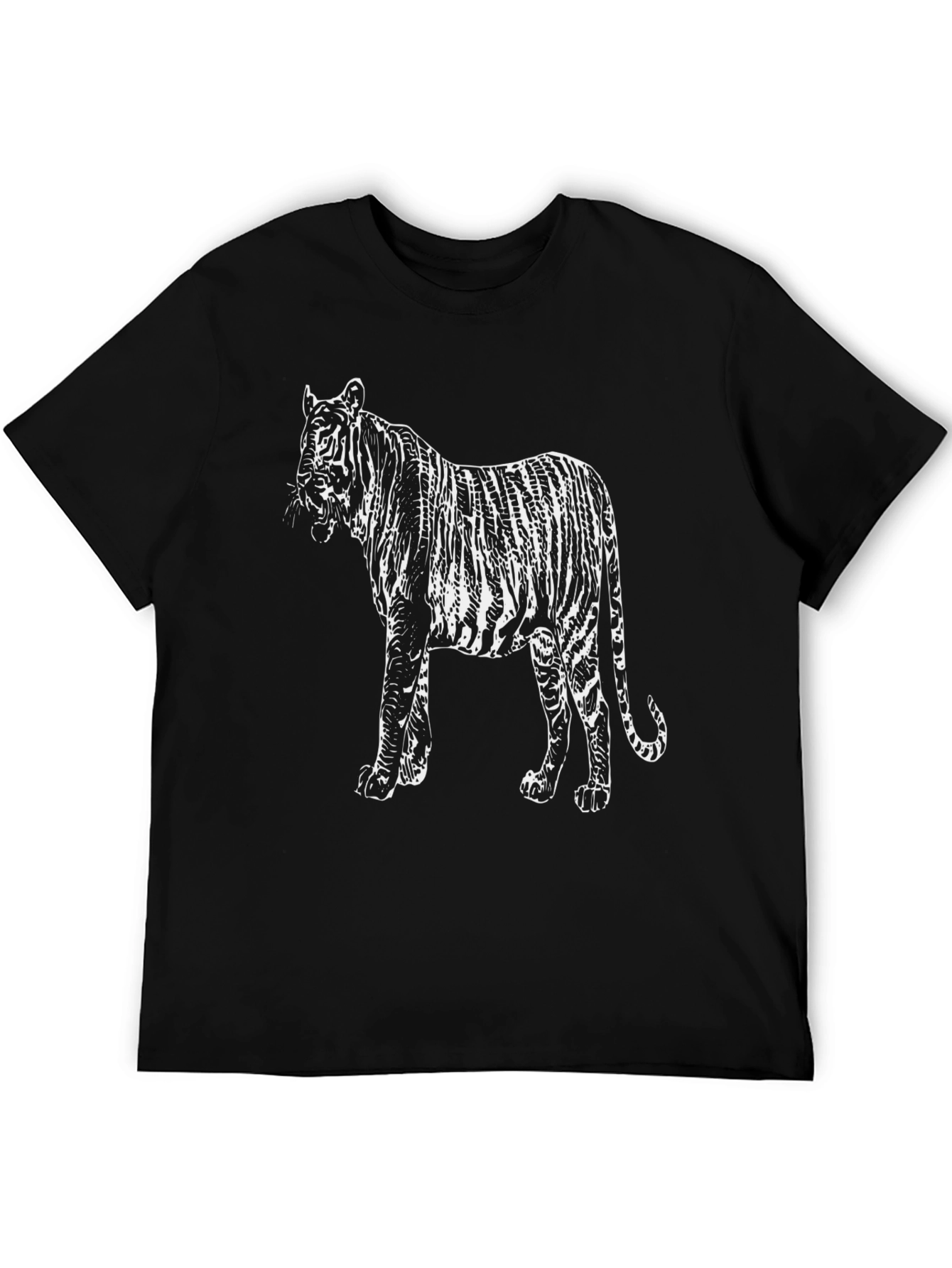 Black Black Tiger Graphic Tee - Unisex view 5