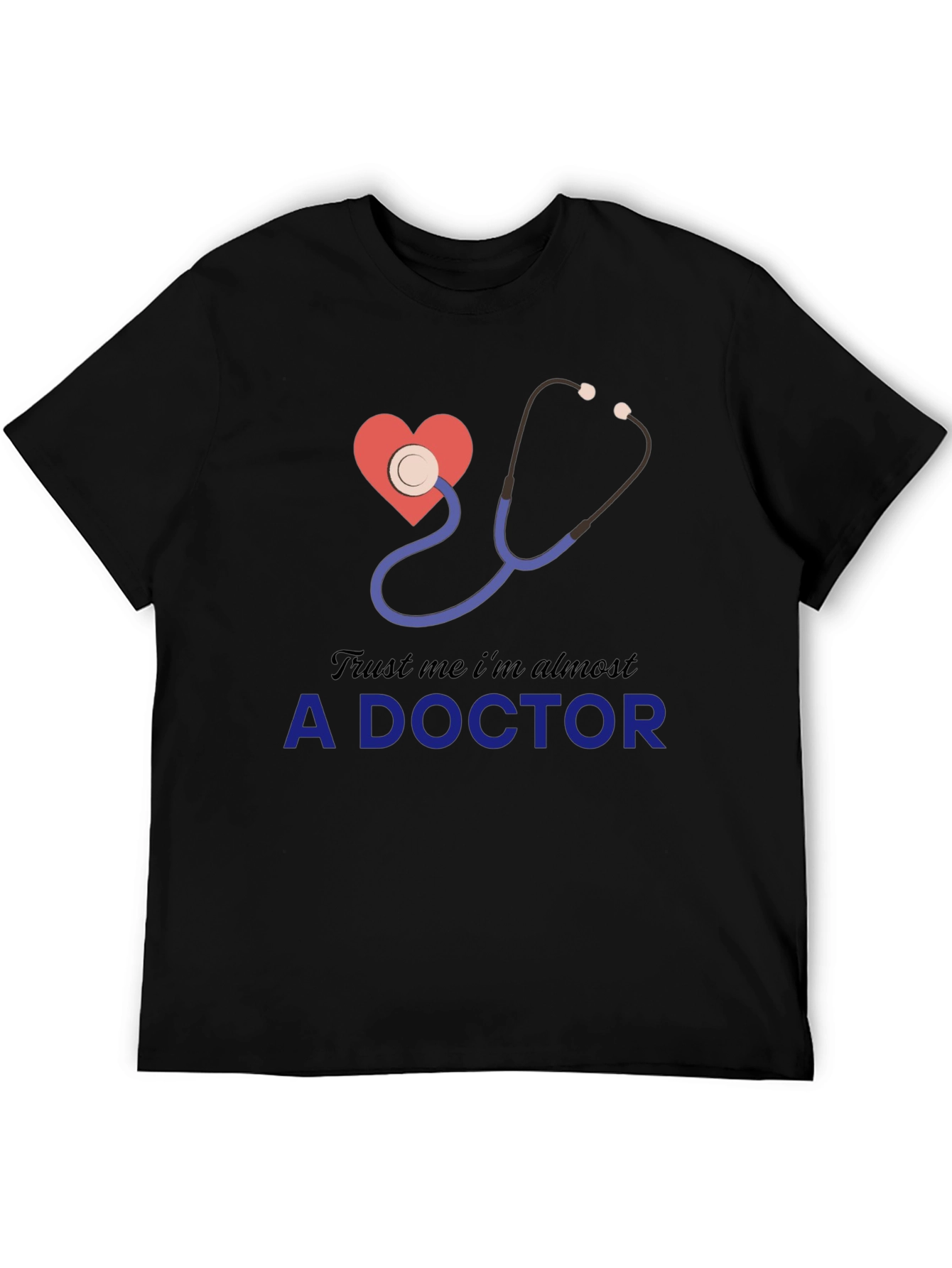 Black Future Doctor T-Shirt Funny Pre-Med Student Gift Tee view 5