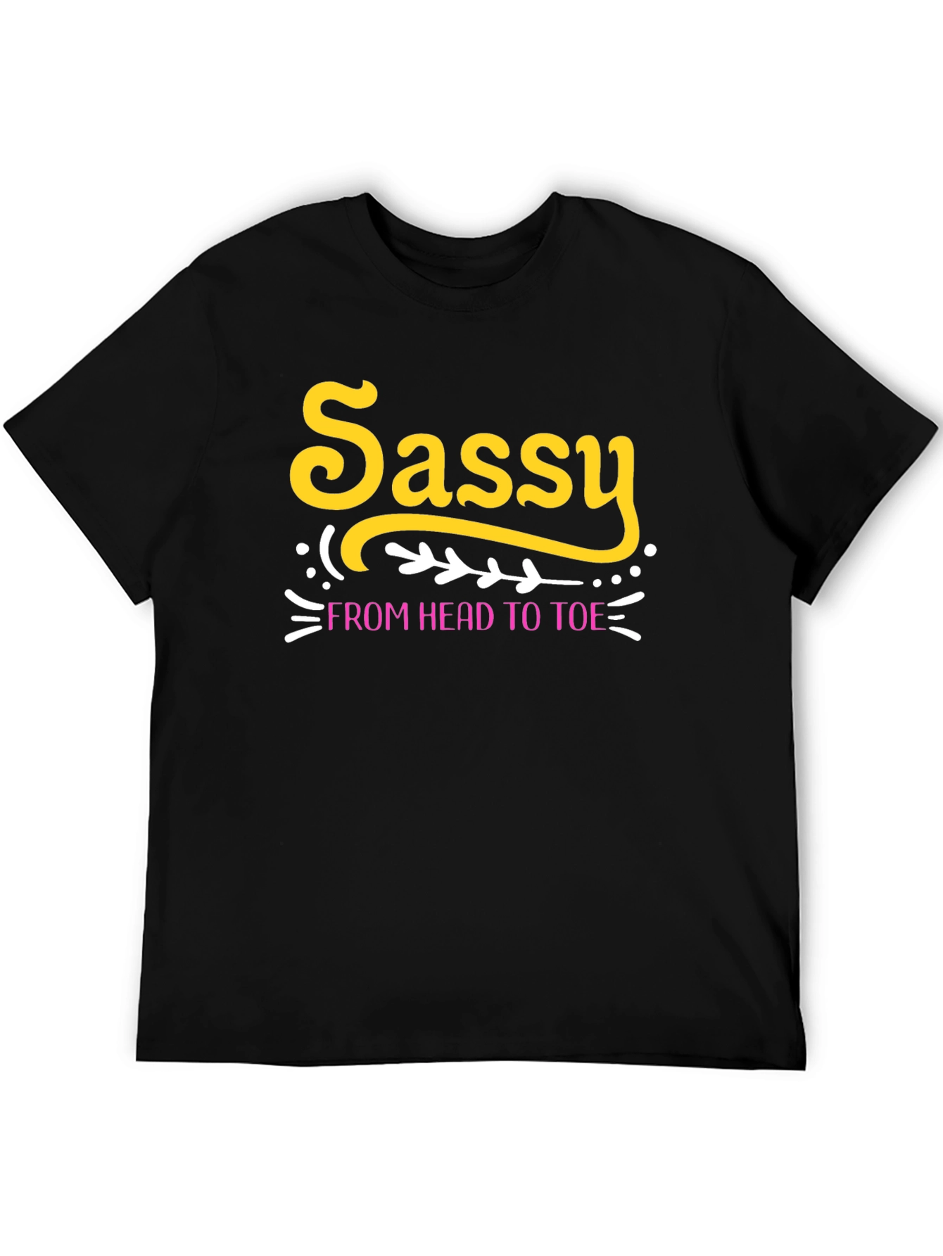 Black Sassy From Head To Toe Black Tee view 5