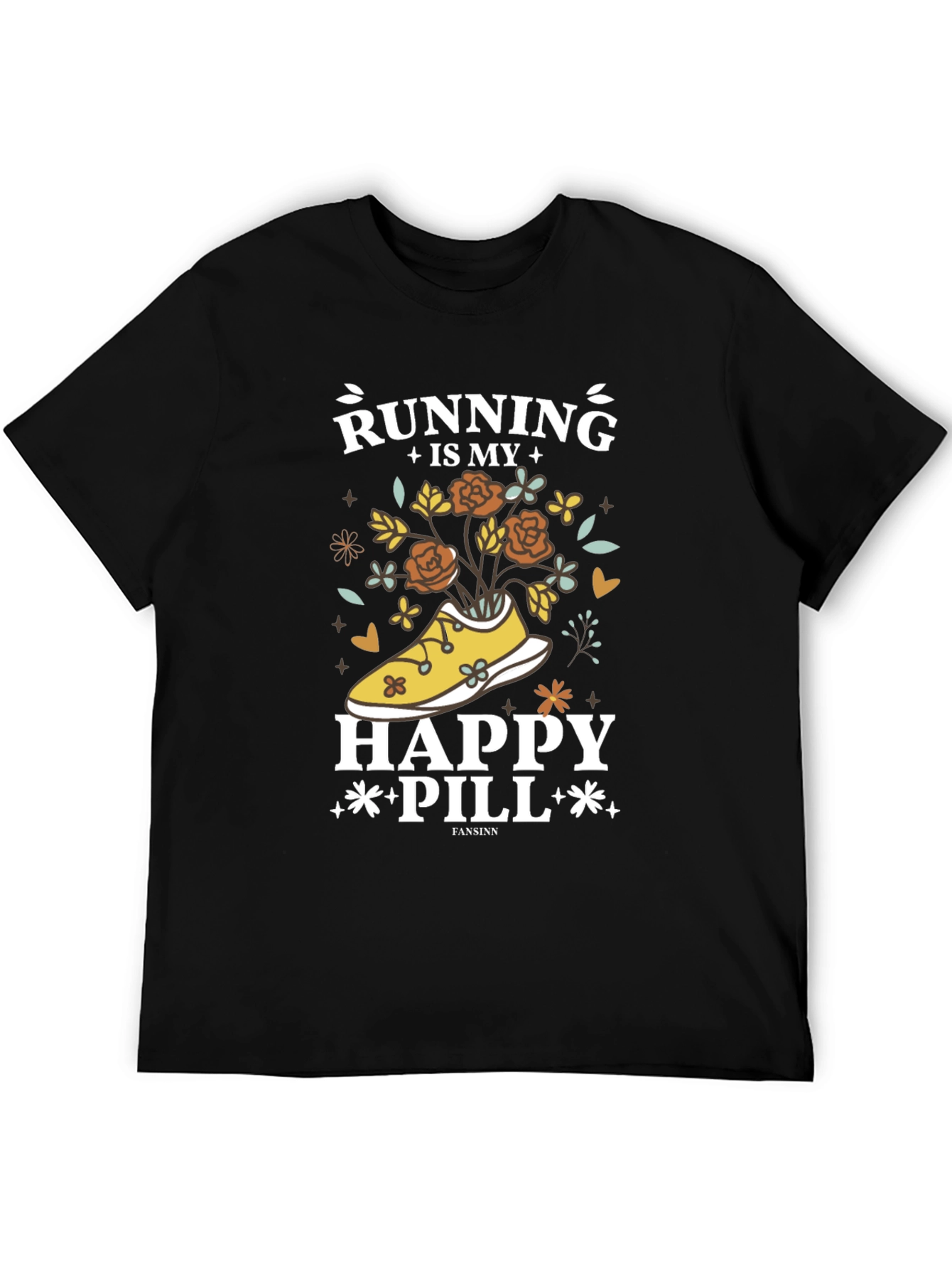 Running is My Happy Pill T-Shirt - 5