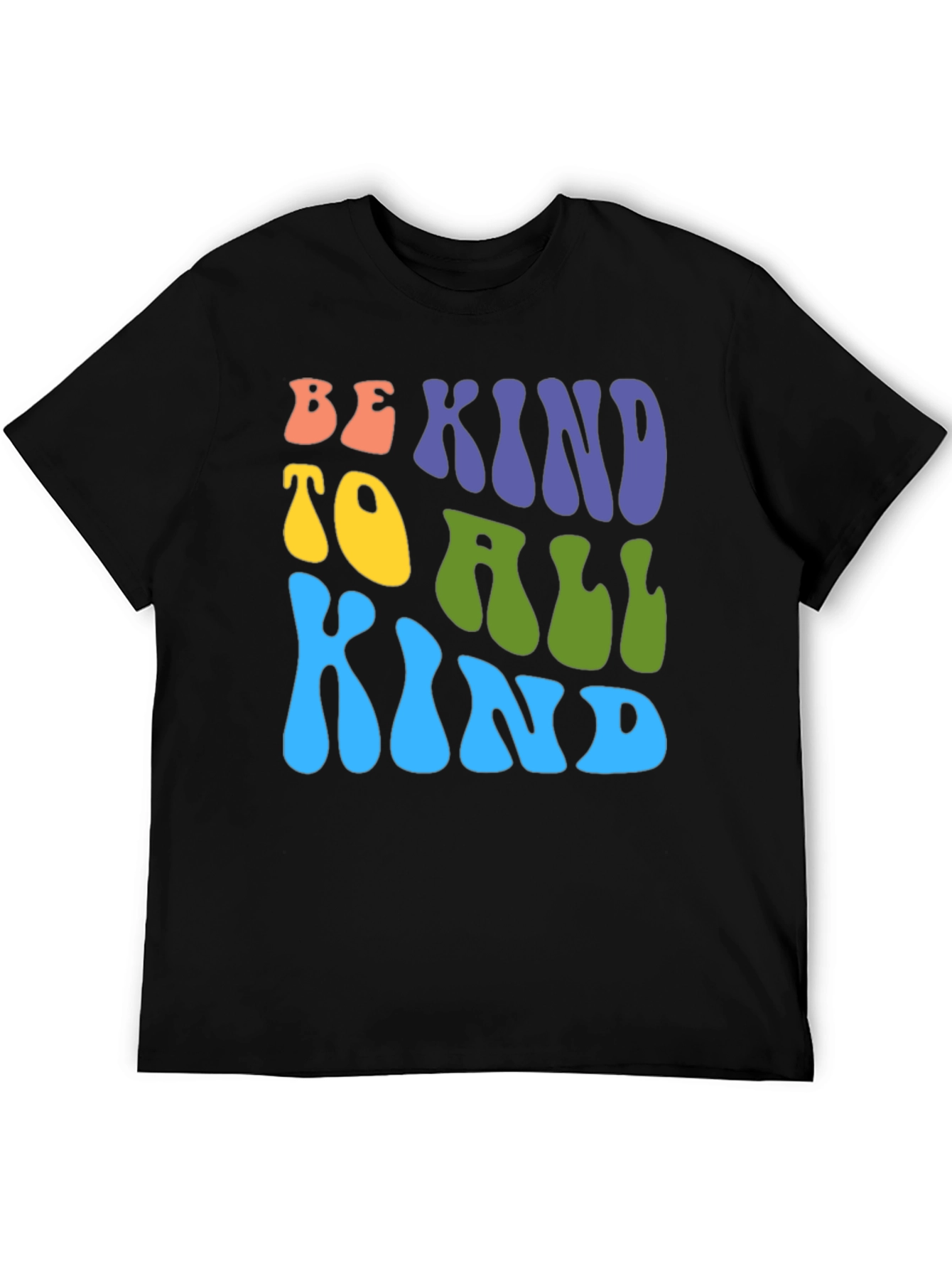 Black Be Kind T-Shirt: Retro Style Graphic Tee view 5