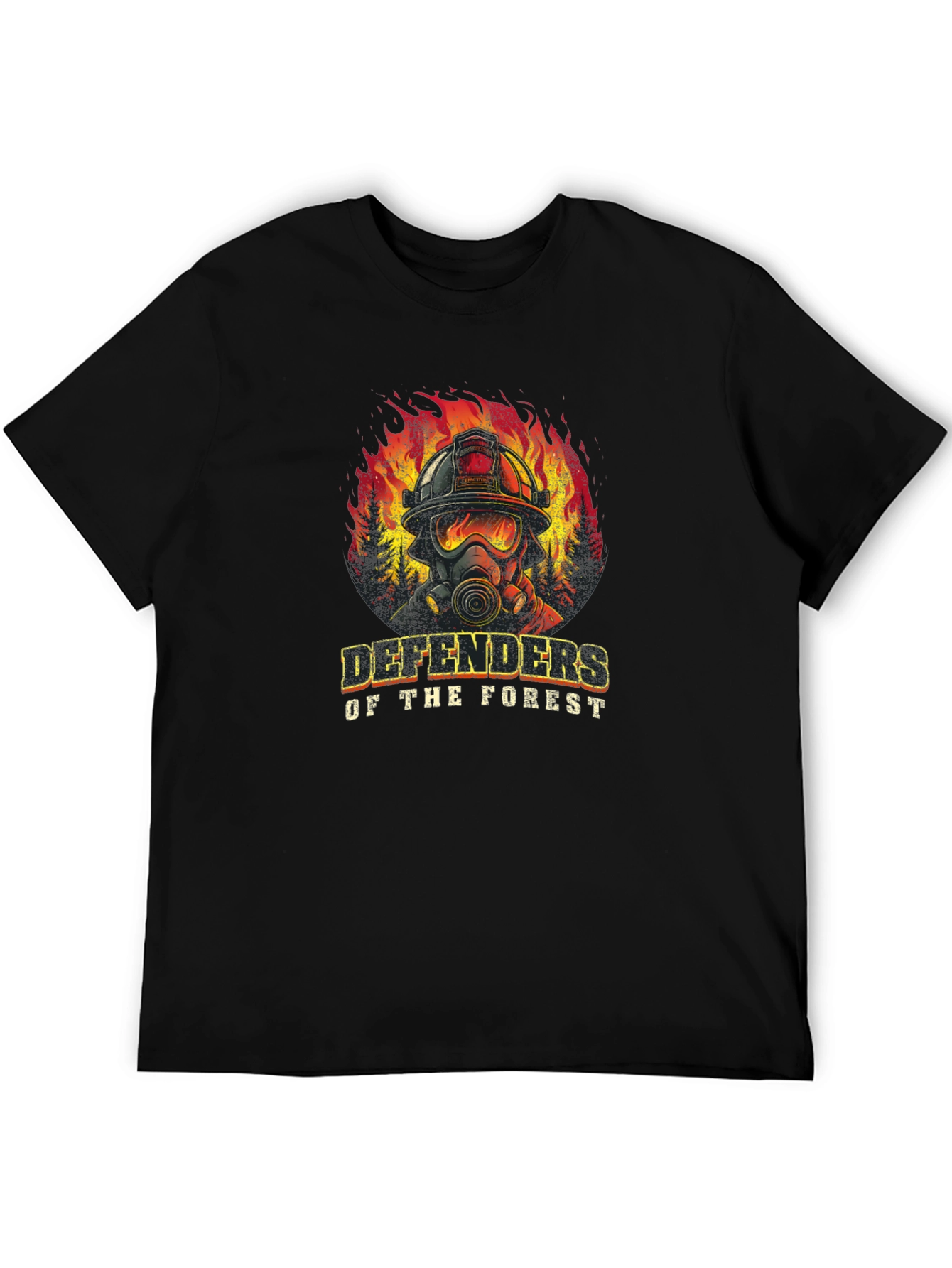 Black Defenders of the Forest Graphic T-Shirt view 5