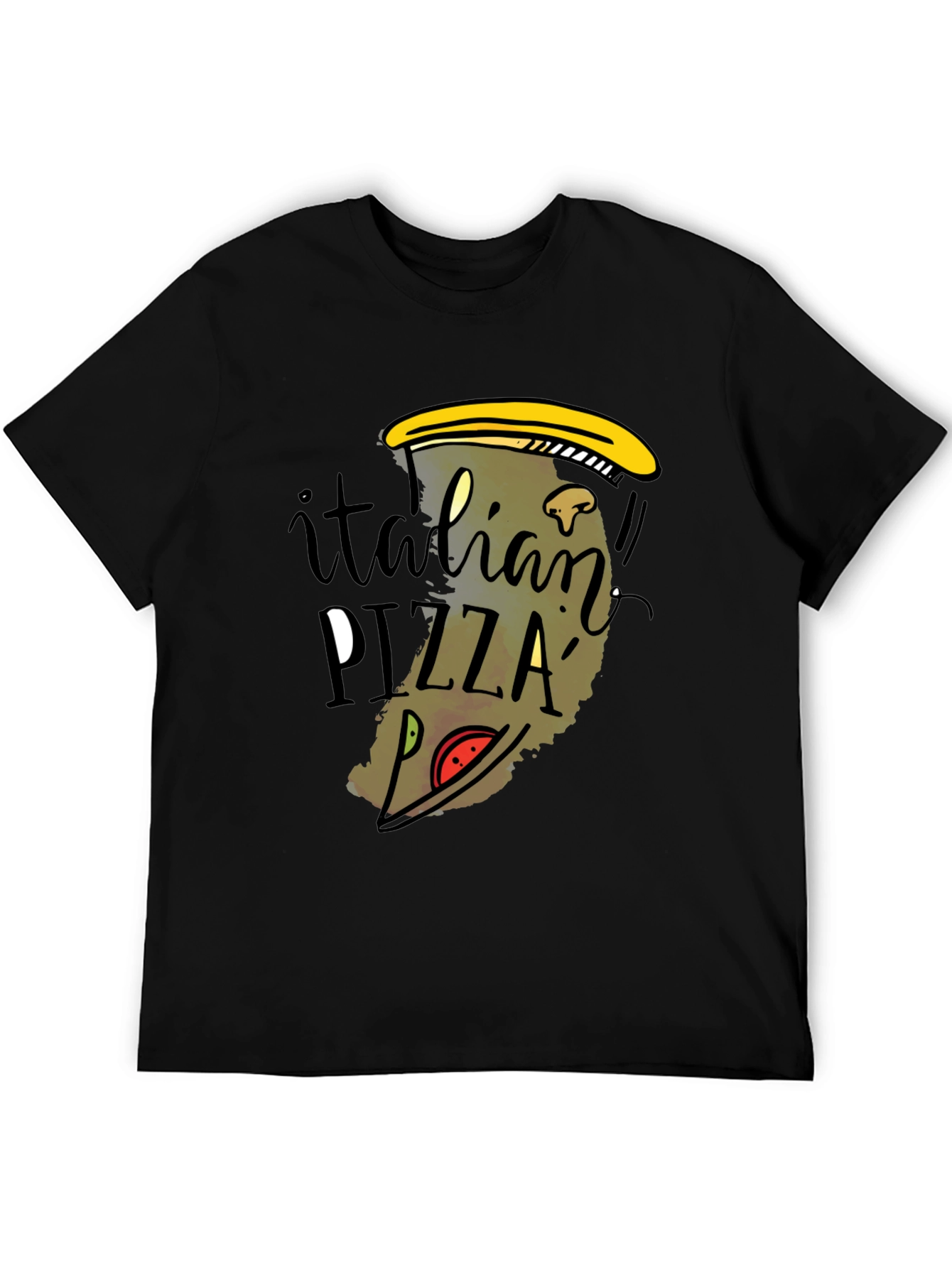 Italian Pizza Graphic Tee - Fun Foodie T-Shirt - 5
