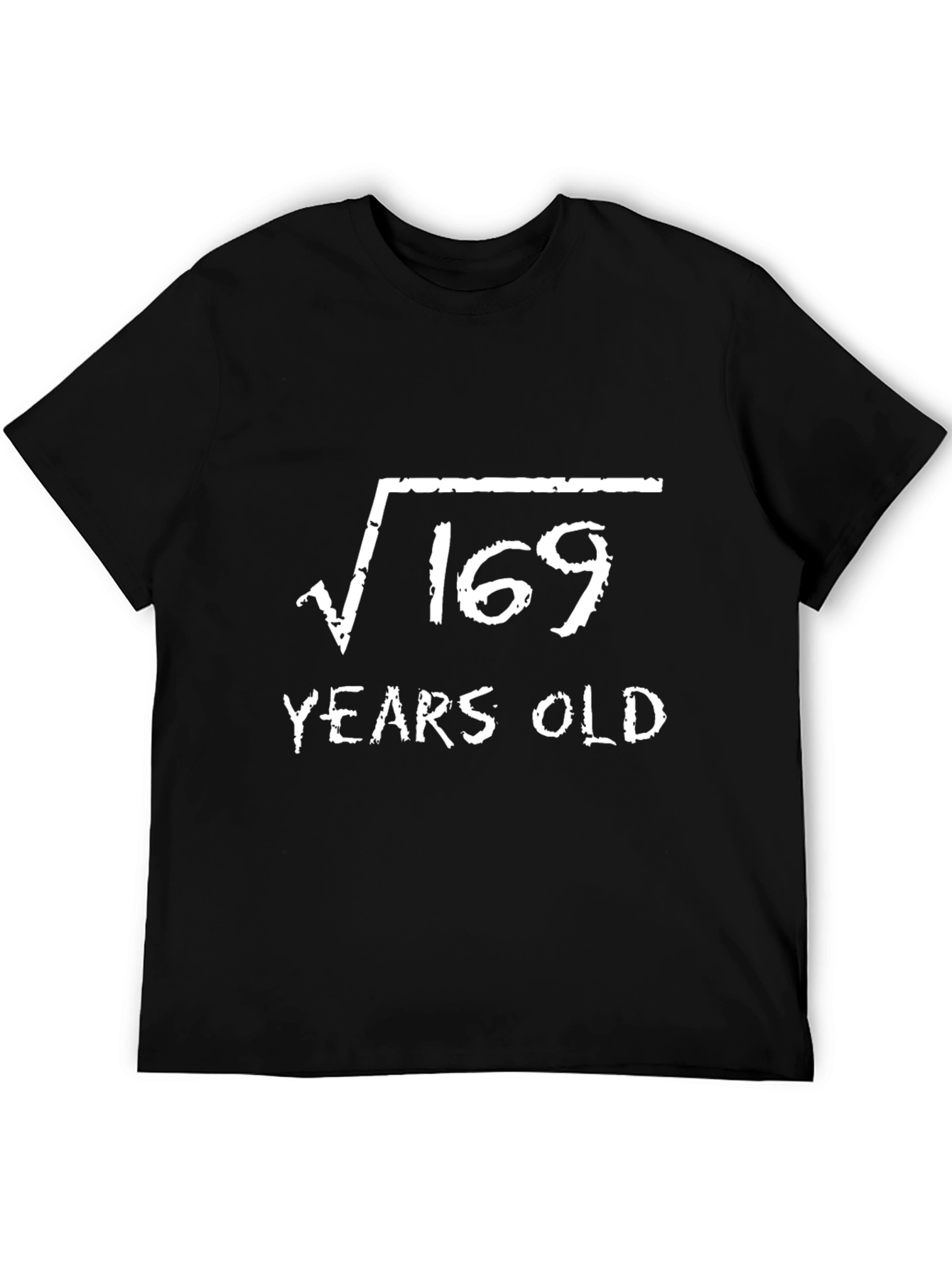 Black Funny 13th Birthday Shirt - Square Root of 169 Years Old Tee view 5