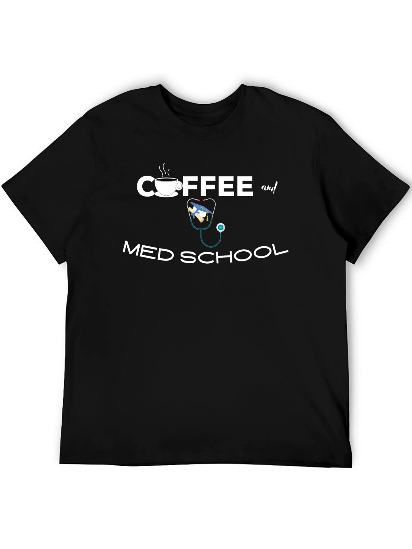 Black Coffee and Med School T-Shirt view 5