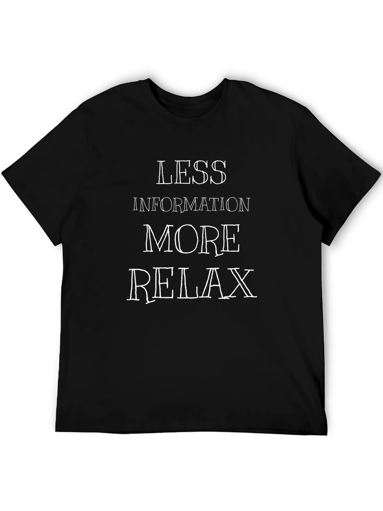 Black Relax More Graphic Tee - Mens view 5