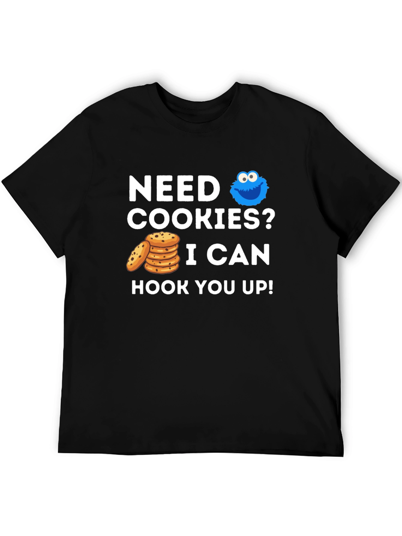 Black Need Cookies? Graphic Tee - Cookie Monster Style! view 5