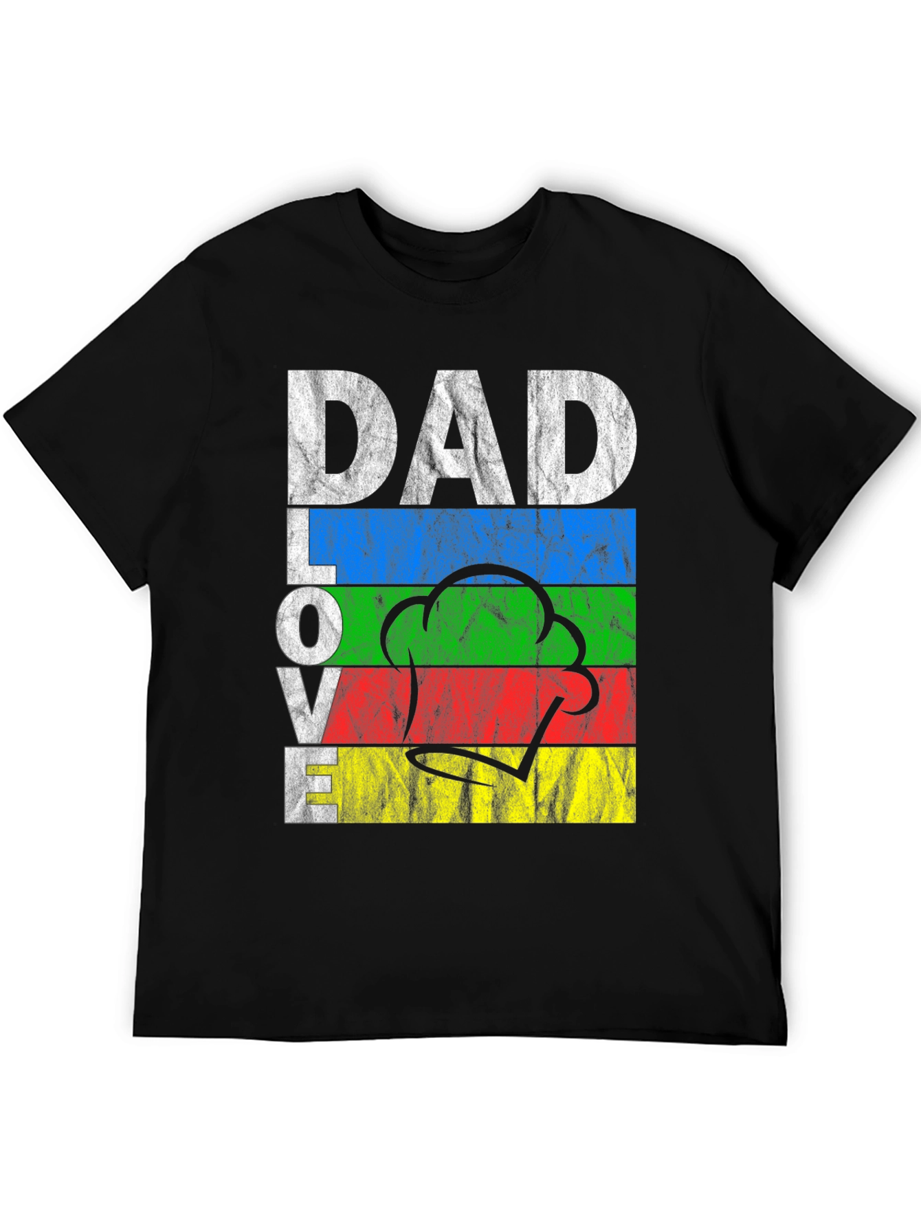 Black Dad Love Cooking T-Shirt view 5
