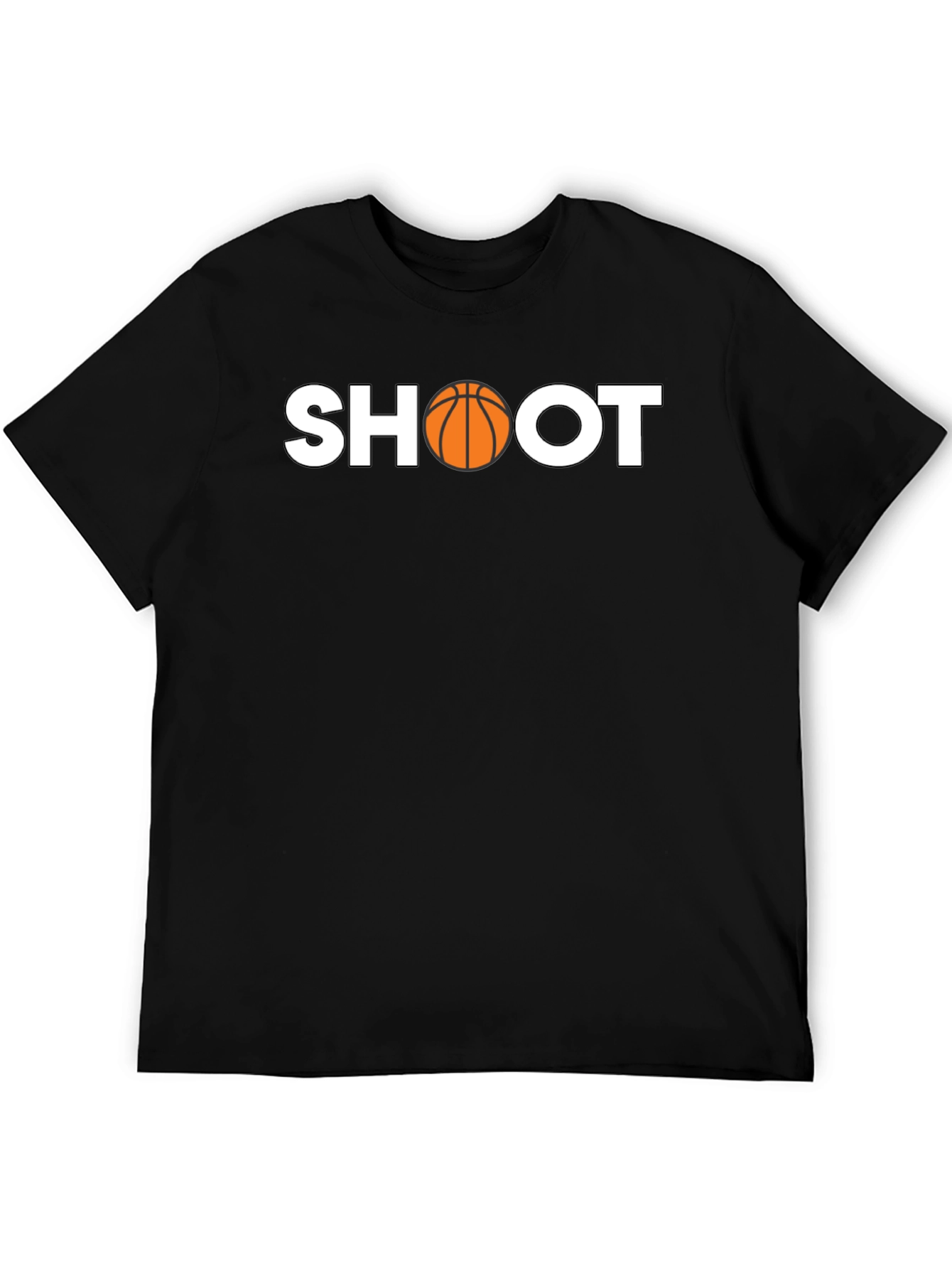 Black Basketball Shoot T-Shirt view 5