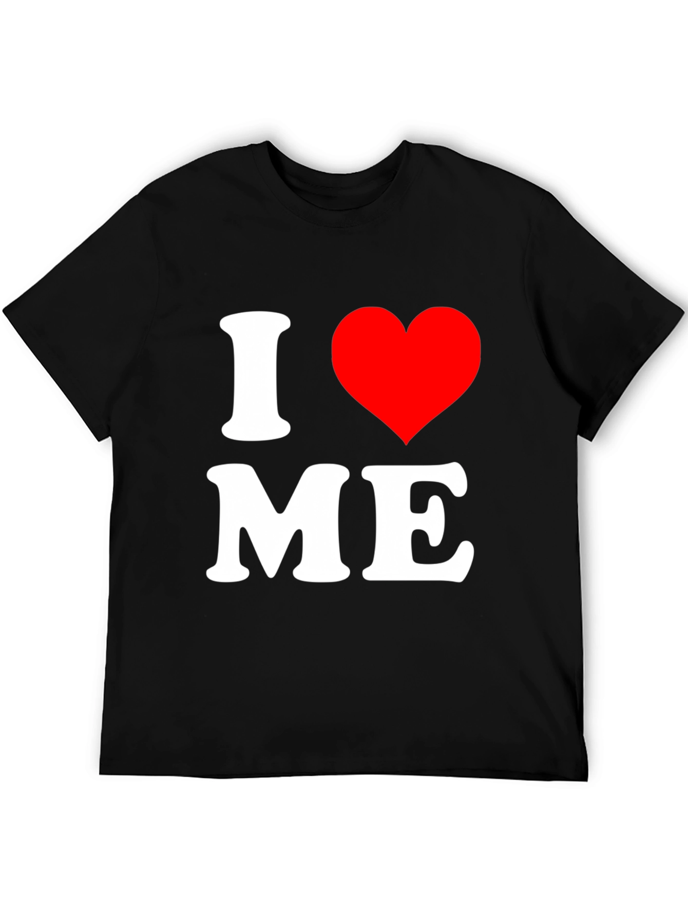 Black I Heart Me Black Graphic Tee view 5