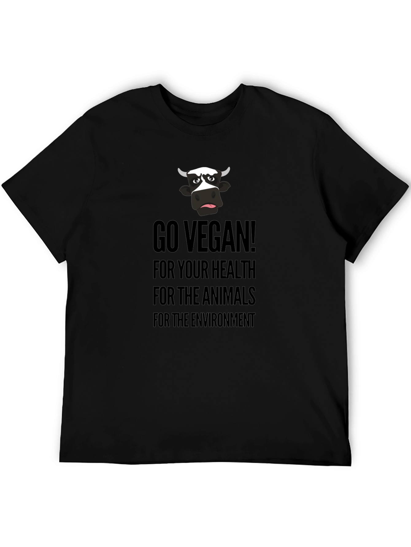 Go Vegan Graphic Tee - Health, Animals, Environment - 5