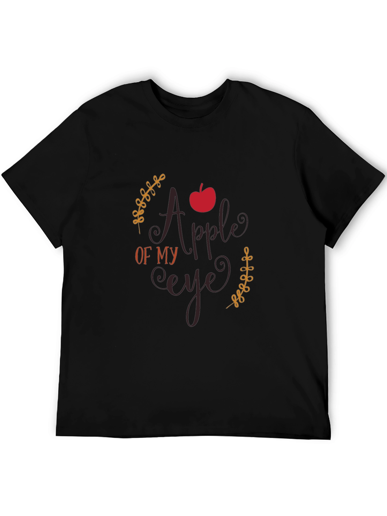 Black Apple of My Eye Graphic Tee - Black view 5