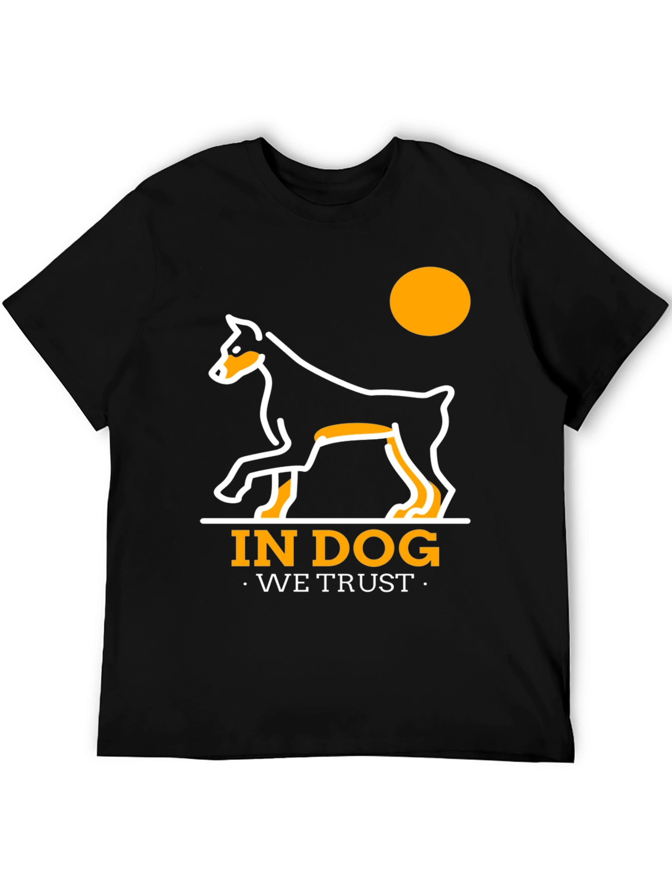 Black In Dog We Trust T-Shirt - Black view 5