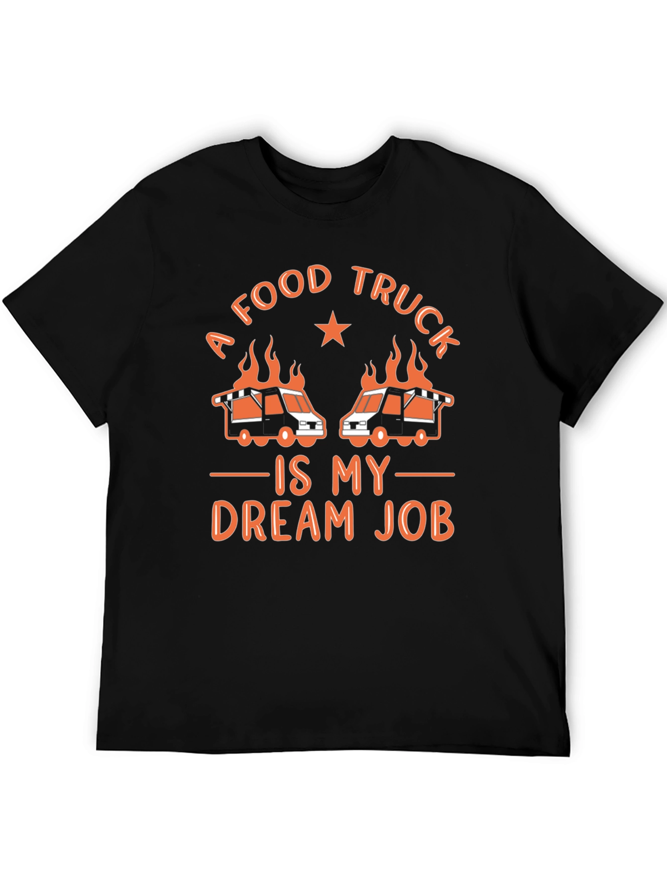Black Food Truck Dream Job Graphic Tee view 5