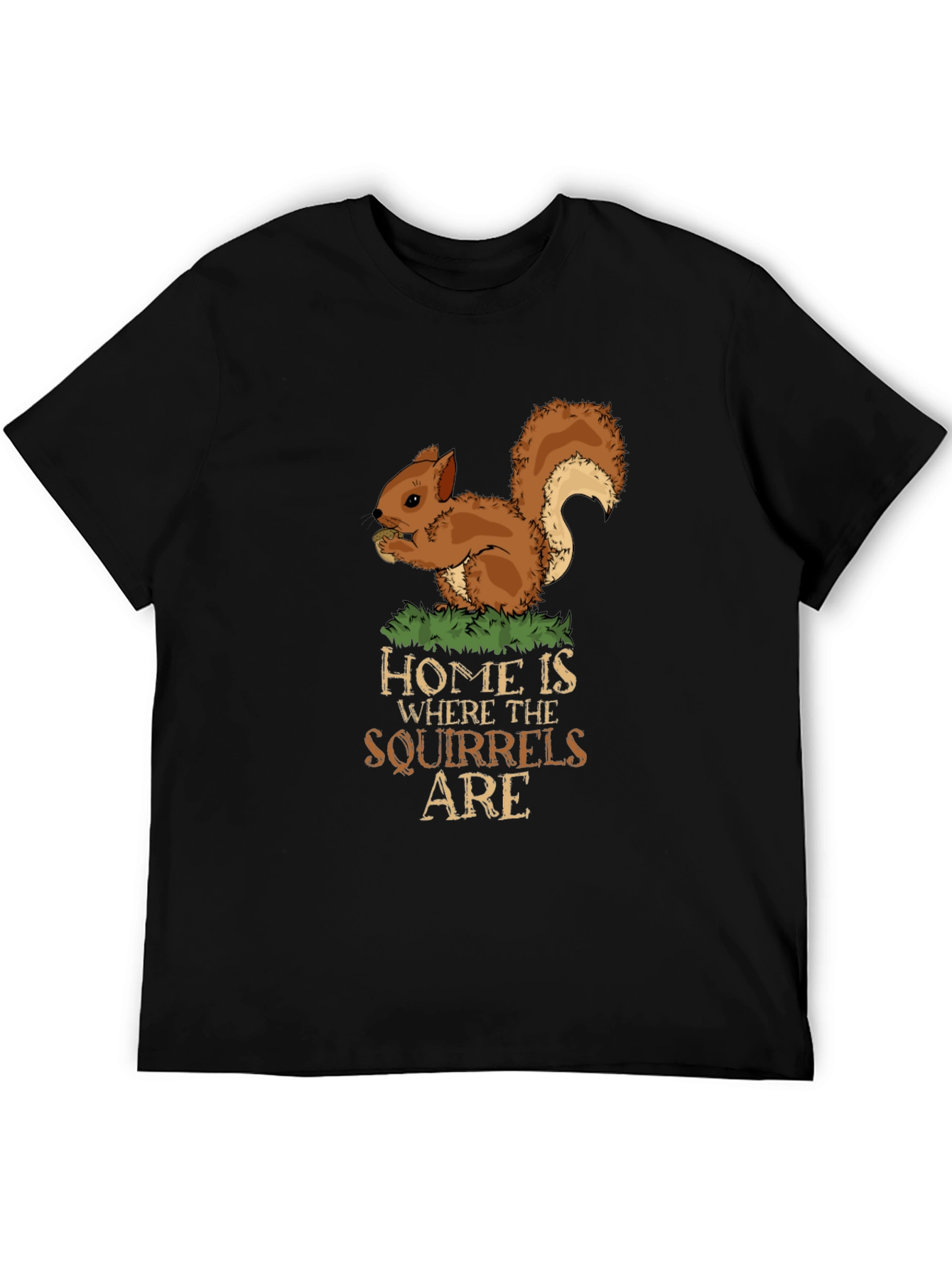 Black Squirrel Lover Tee - Home is Where the Squirrels Are view 5