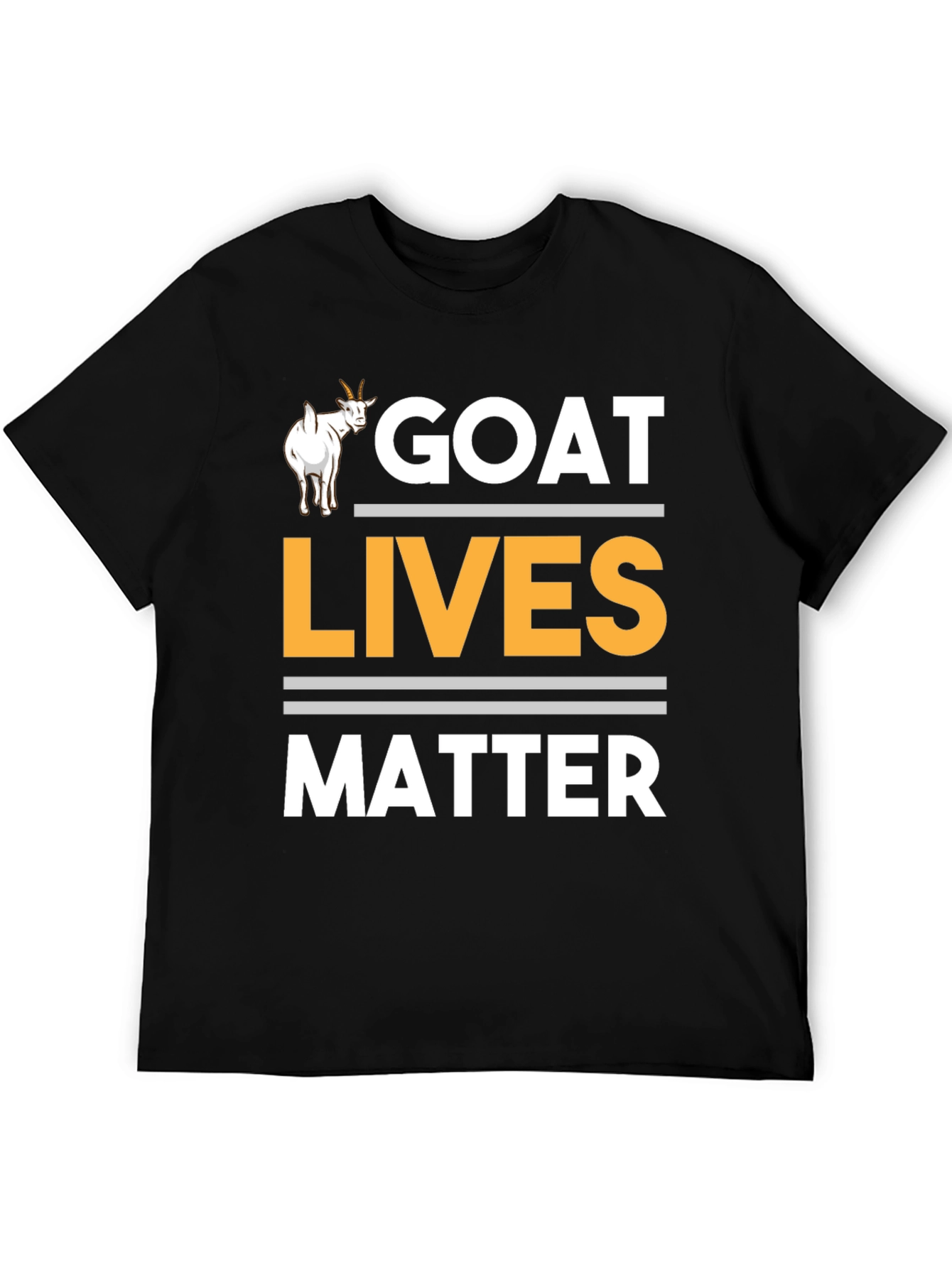 Black Goat Lives Matter T-Shirt - Funny Graphic Tee view 5