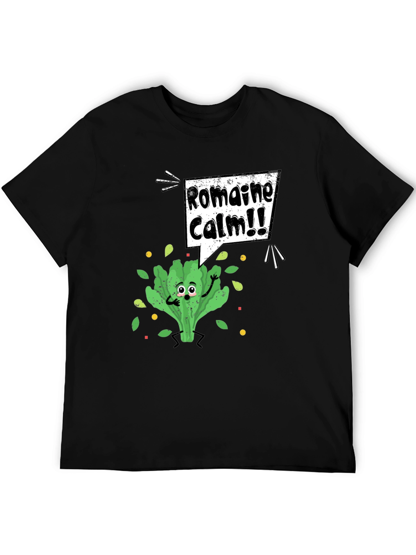 Black Romaine Calm Pun T-Shirt view 5