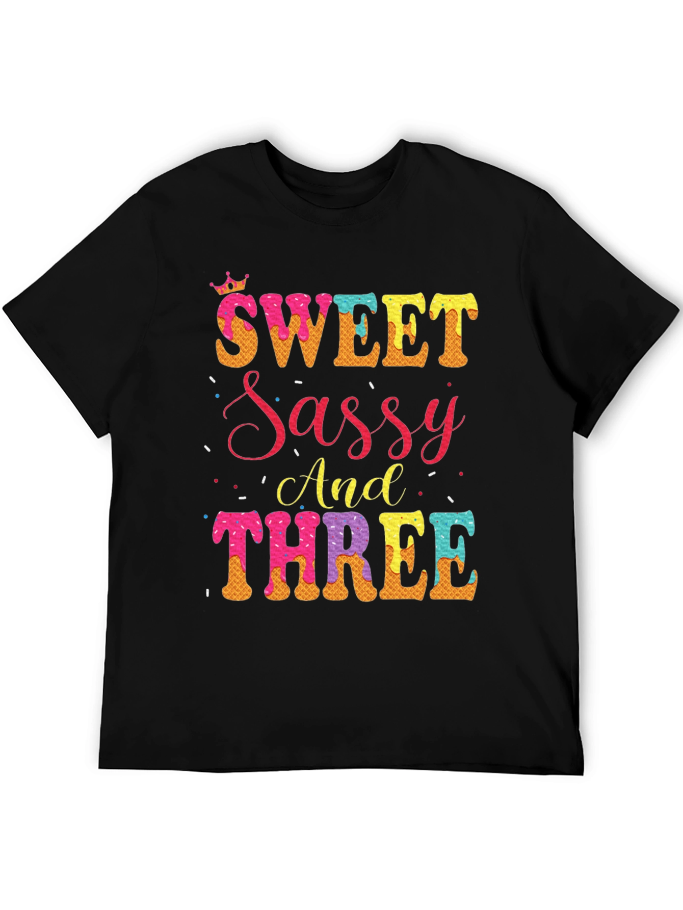 Black Sweet Sassy And Three T-Shirt view 5