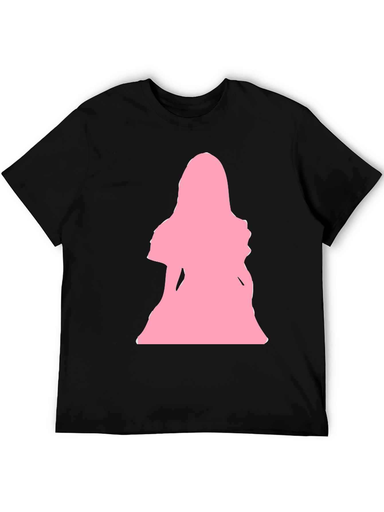 Black Pink Silhouette Graphic T-Shirt - Black view 5