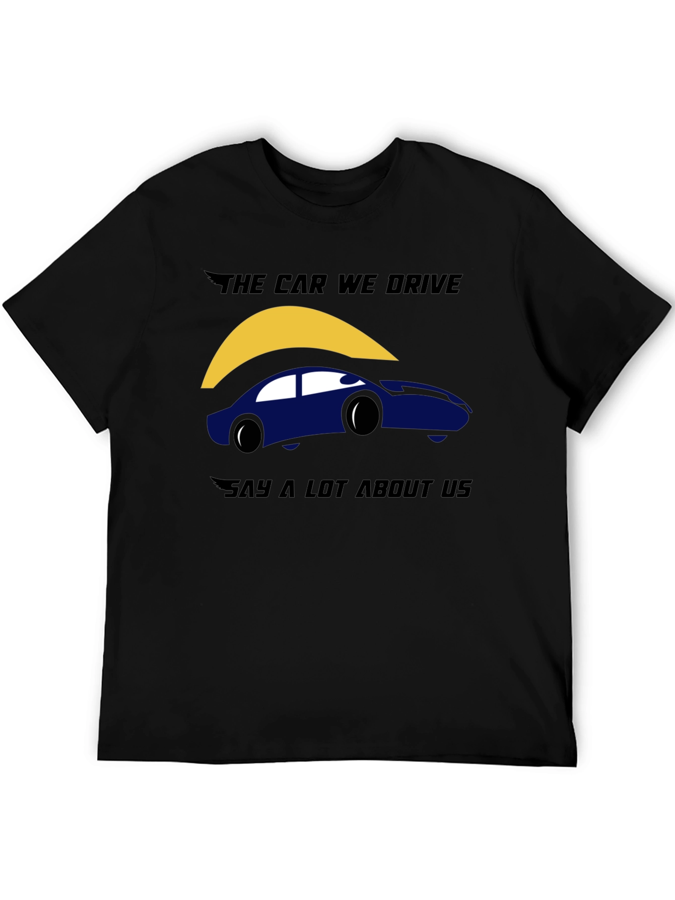 Black The Car We Drive Graphic T-Shirt - Black view 5