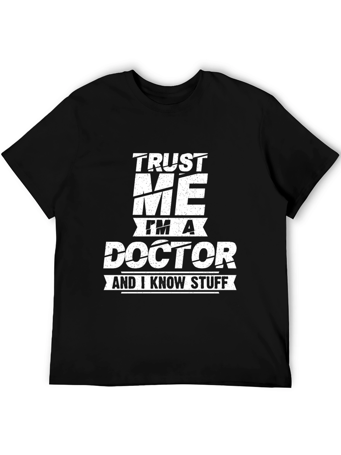 Black Trust Me I'm A Doctor Graphic Tee view 5