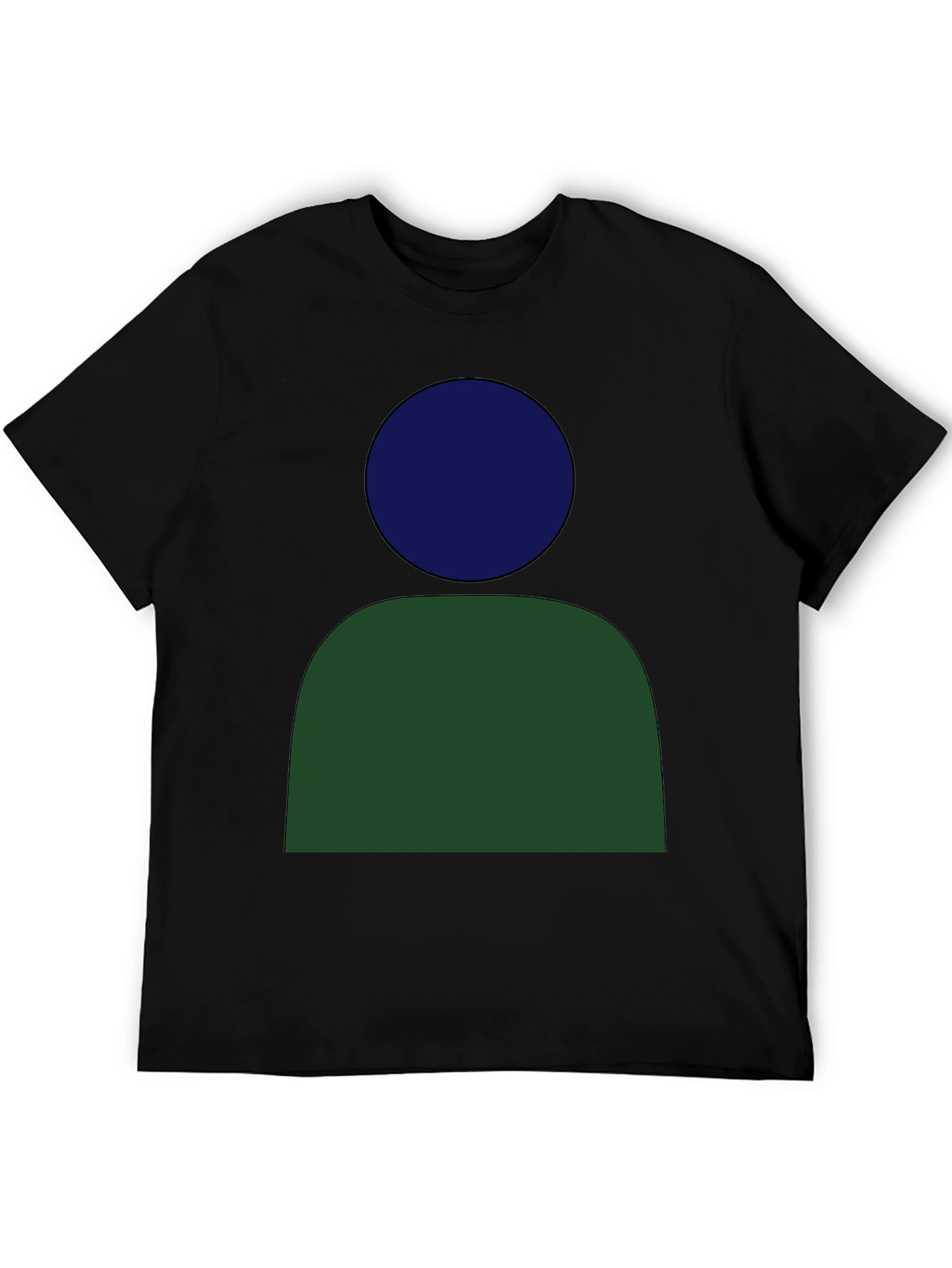 Black Abstract Graphic Tee - Modern Casual Style view 5