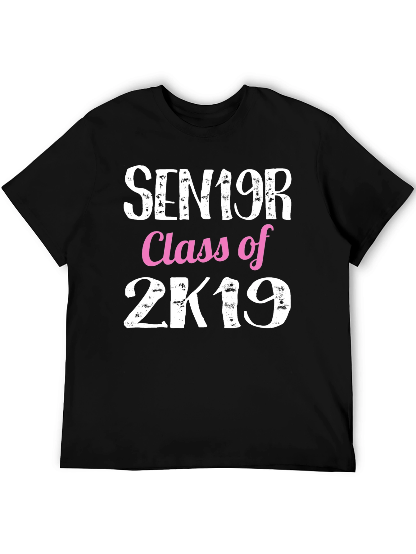 Black Senior Class of 2K19 T-Shirt view 5