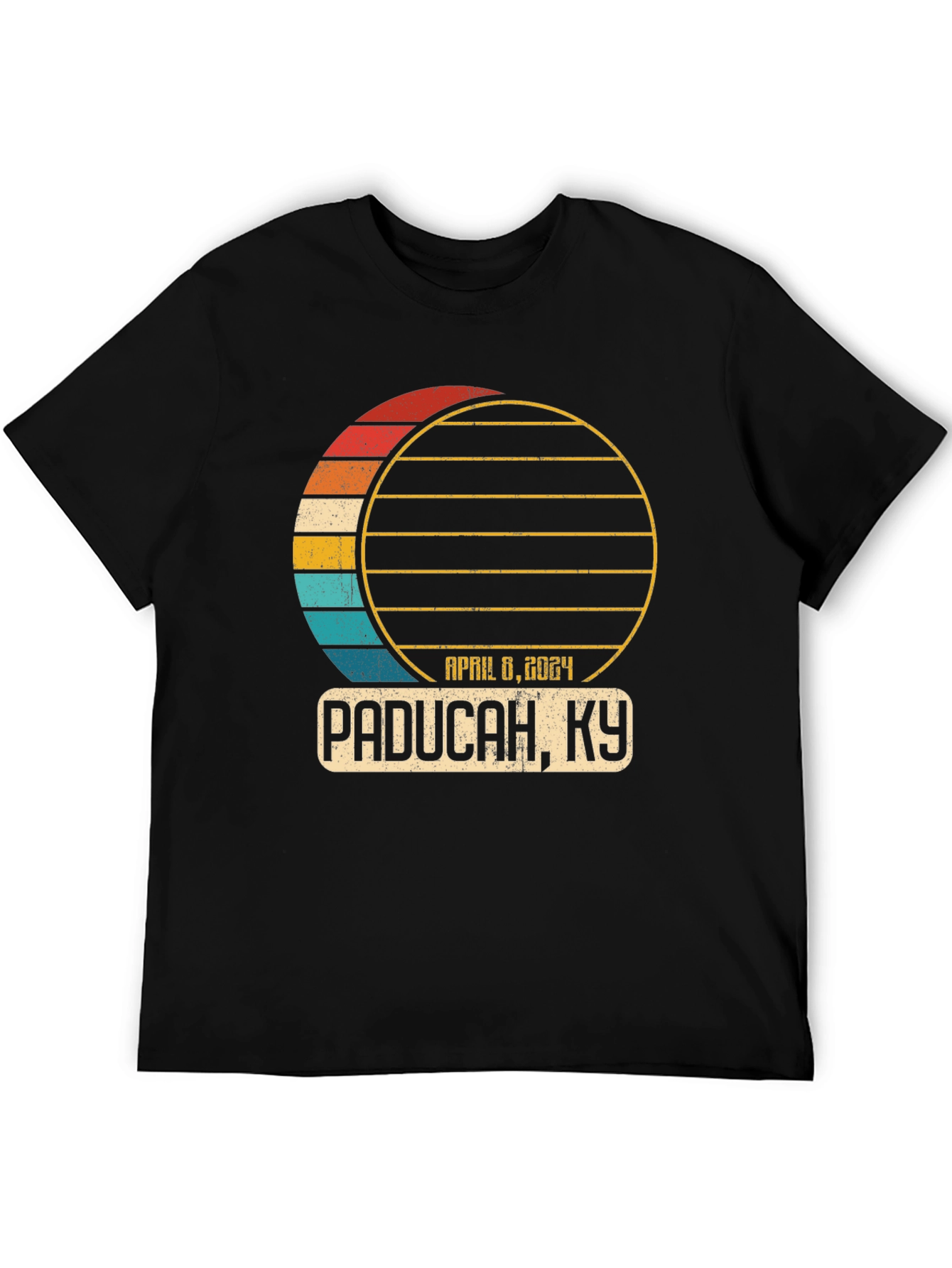 Black Paducah KY Eclipse 2024 T-Shirt view 5