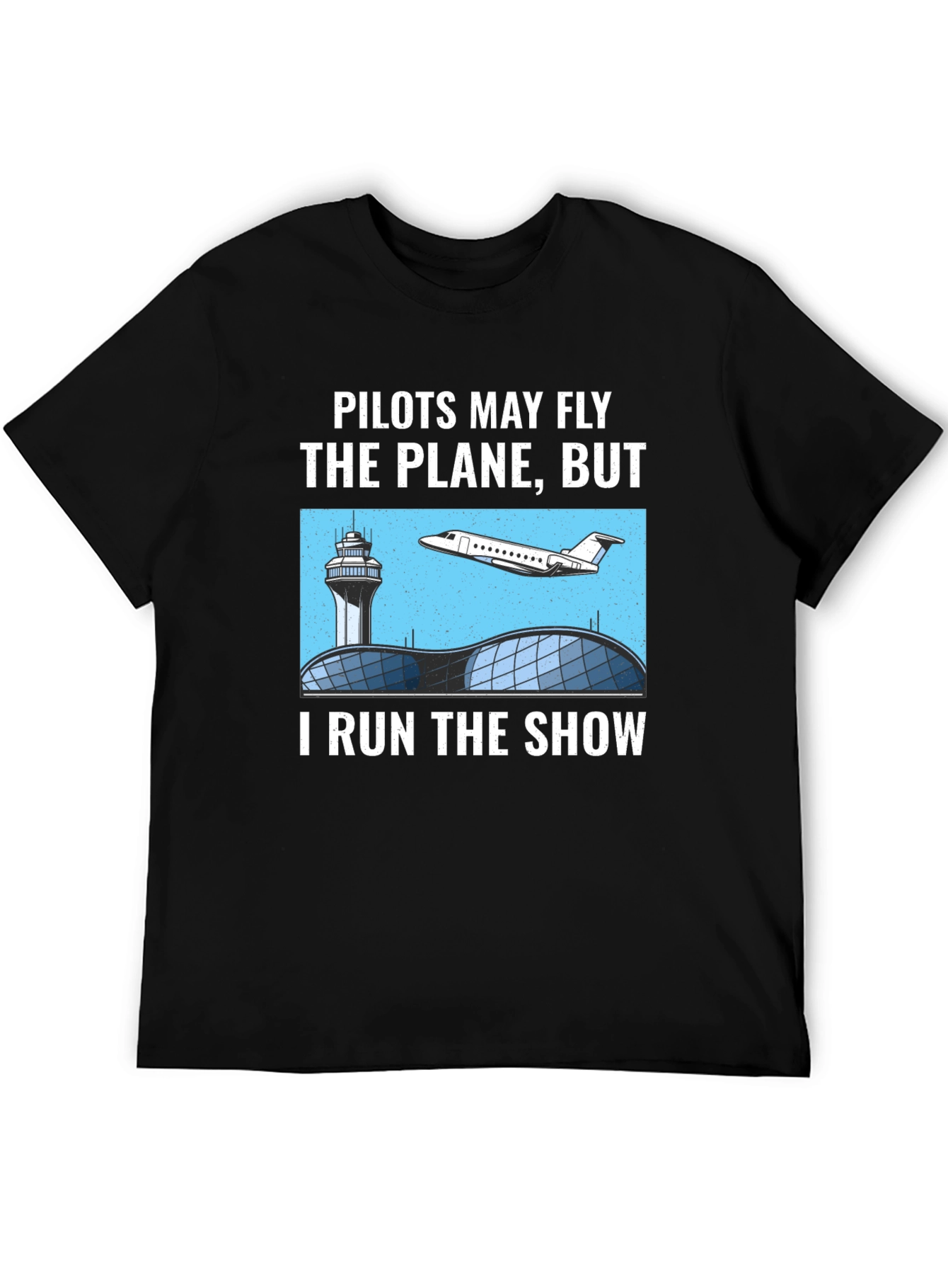 Black Pilots May Fly the Plane T-Shirt - Air Traffic Controller Tee view 5