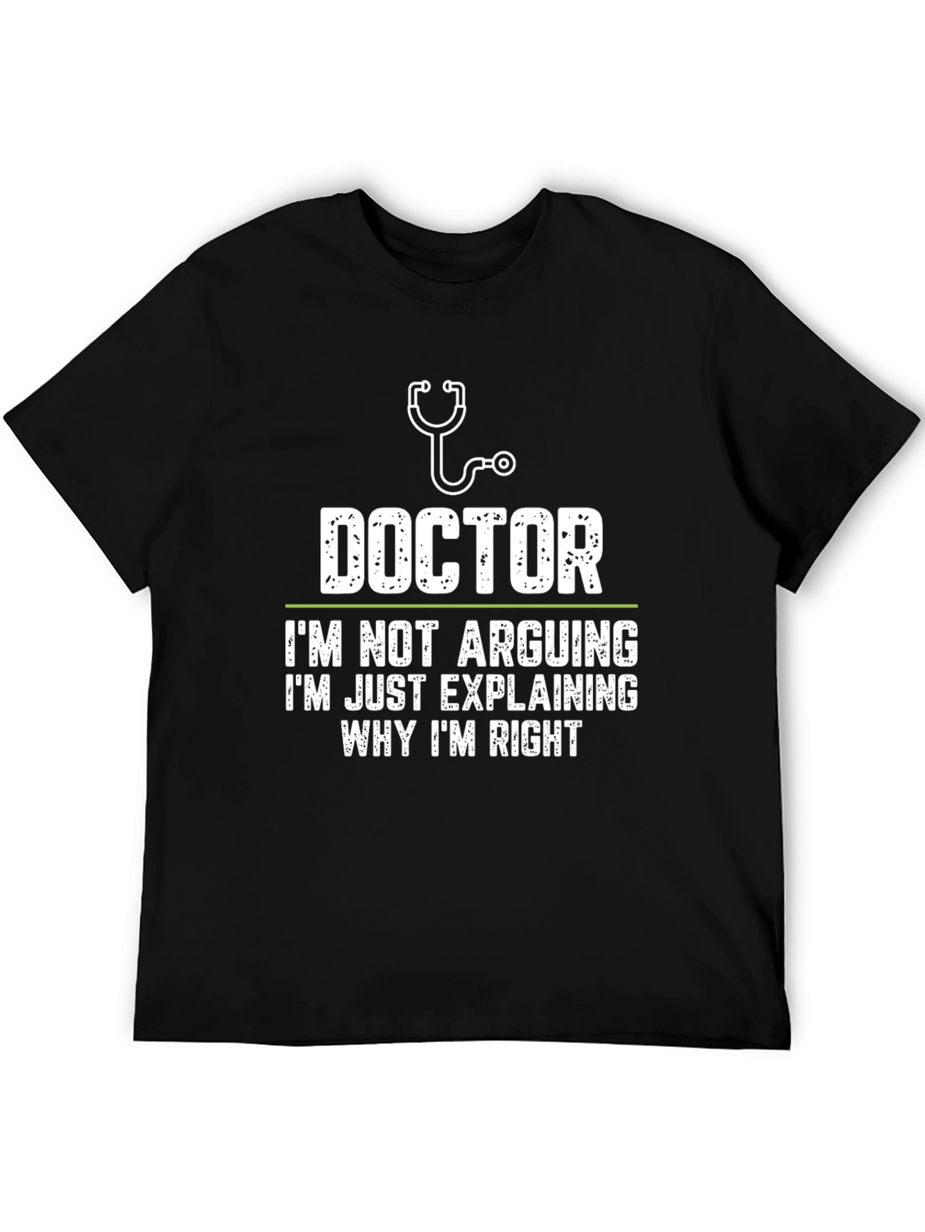 Black Doctor Explaining Why I'm Right T-Shirt view 5